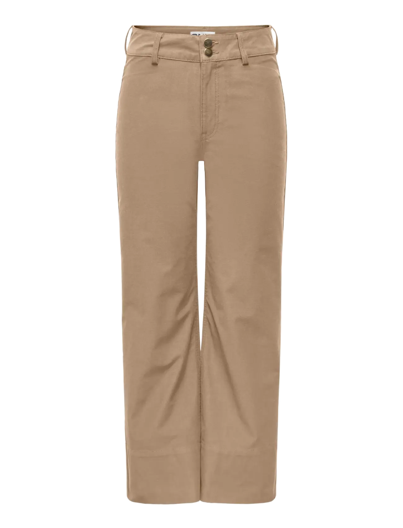 ONLY ONLMADISON-CLAIR HW CROP PANT PNT NOOS - Klær - CORNSTALK / beige