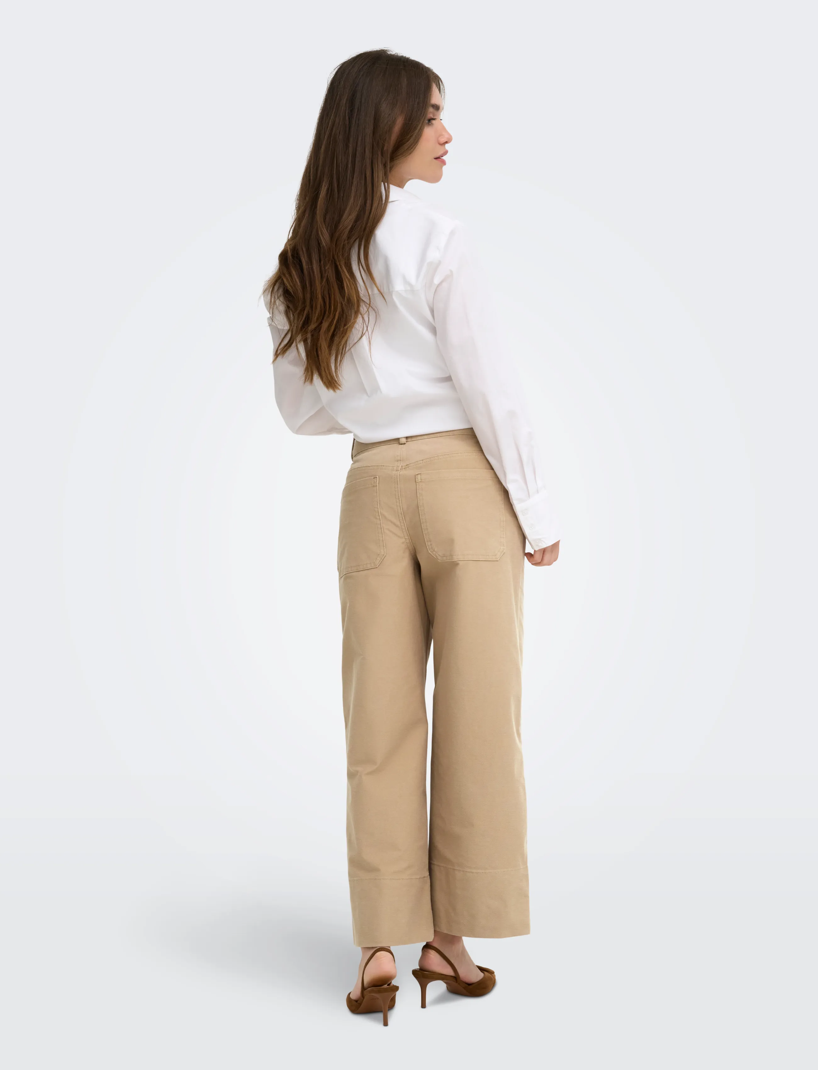 ONLY Onlmadison-Clair Hw Crop Pant Pnt Noos chinos dam – bild 2