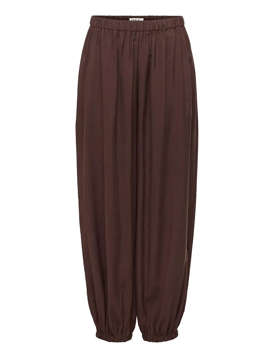 ONLY - ONLSCARLY MW ELASTIC BALLOON PANT PNT - barrel-püksid - french roast - 0