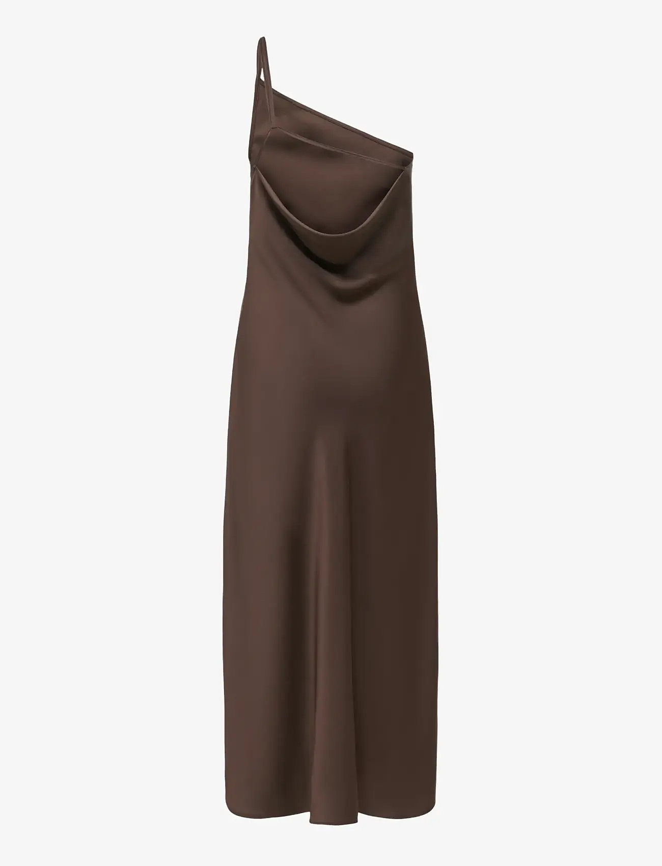 ONLY - ONLSKYE CHIGO ONE SHOULDER DRESS WVN EX - schlupfkleider - chocolate brown - 1