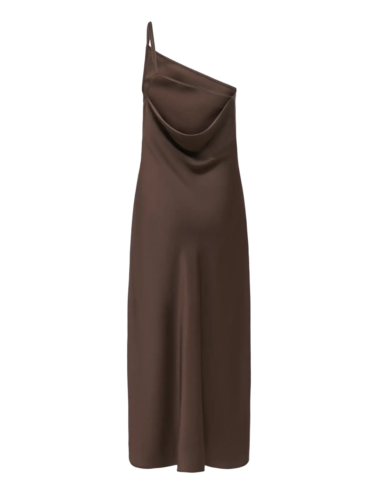 ONLY - ONLSKYE CHIGO ONE SHOULDER DRESS WVN EX - schlupfkleider - chocolate brown - 1