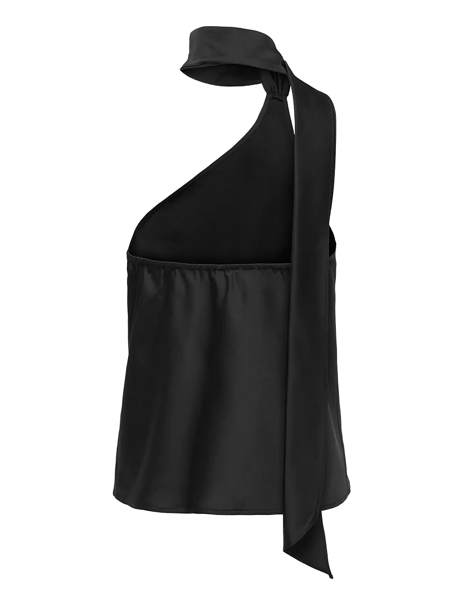 ONLY - ONLAMARA CHIGO S/L SCARF TOP WVN EX - Ærmeløse bluser - black - 2