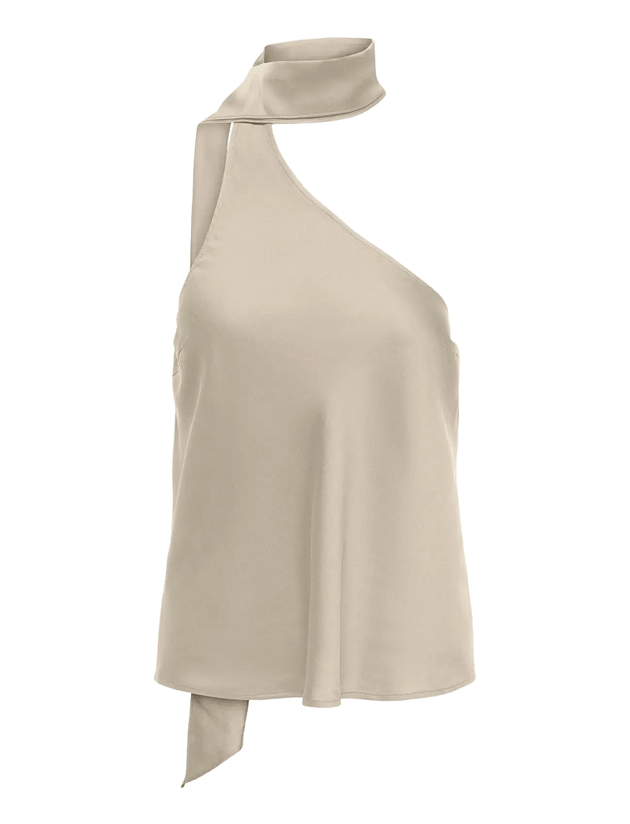 ONLY - ONLAMARA CHIGO S/L SCARF TOP WVN EX - Ærmeløse bluser - creme - 1