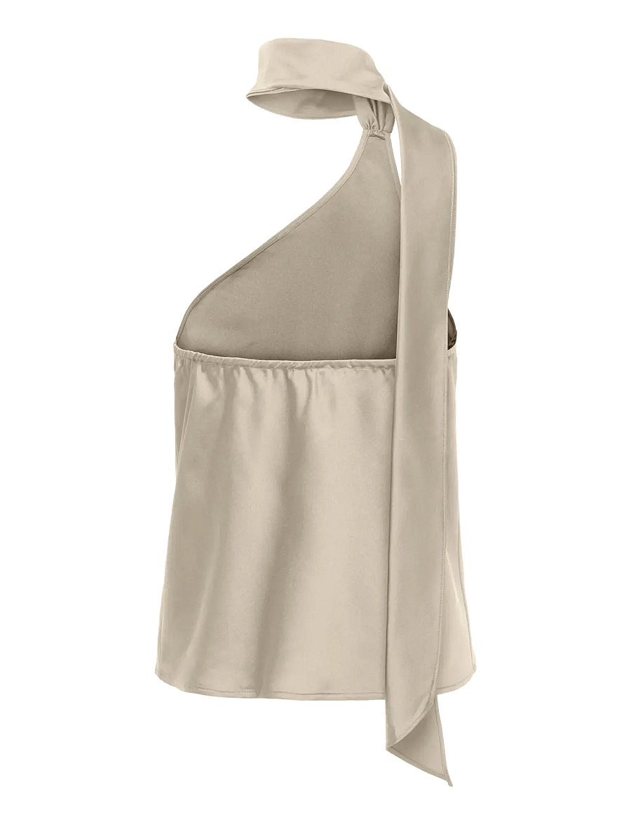 ONLY - ONLAMARA CHIGO S/L SCARF TOP WVN EX - Ærmeløse bluser - creme - 2