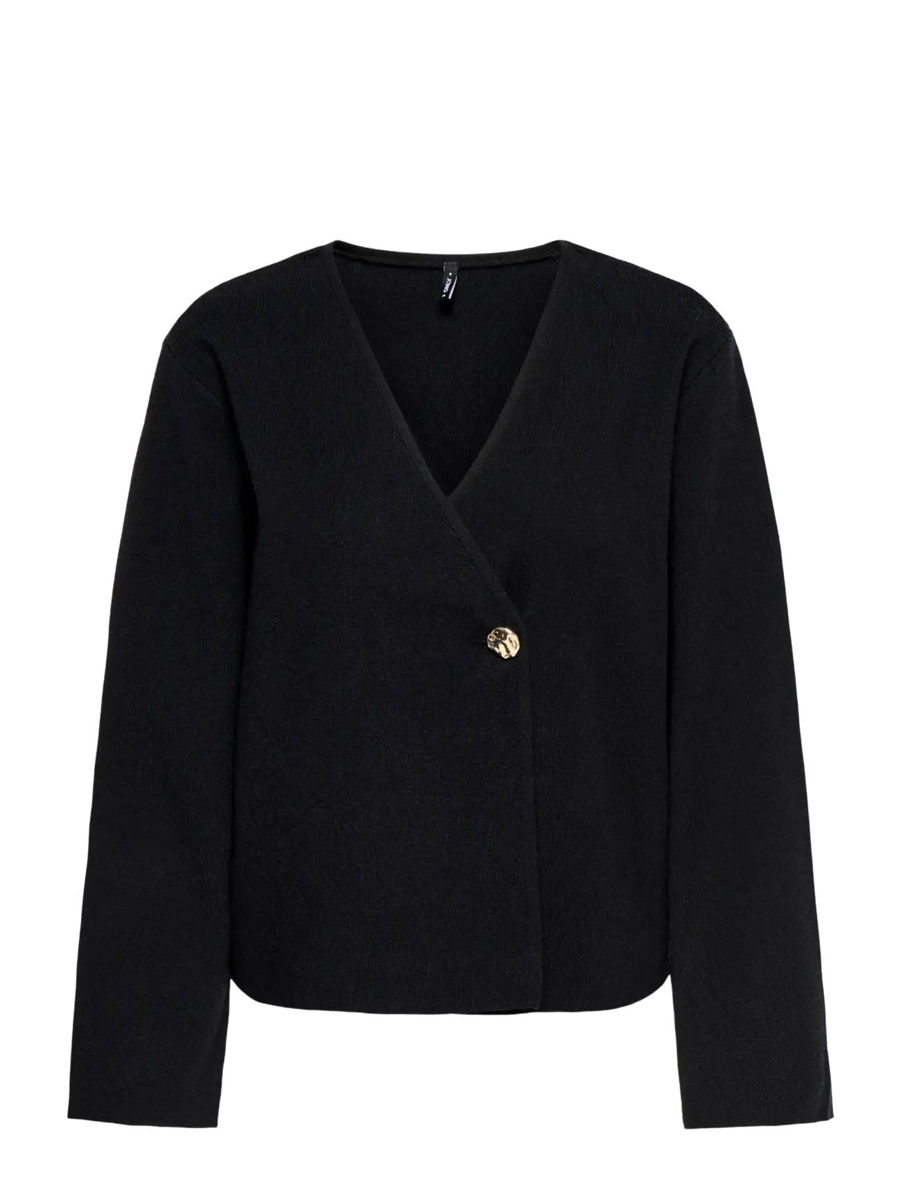 ONLY ONLJING LS VNECK ONE BUTTON CARDI EX KNT - Strickmode - BLACK / black