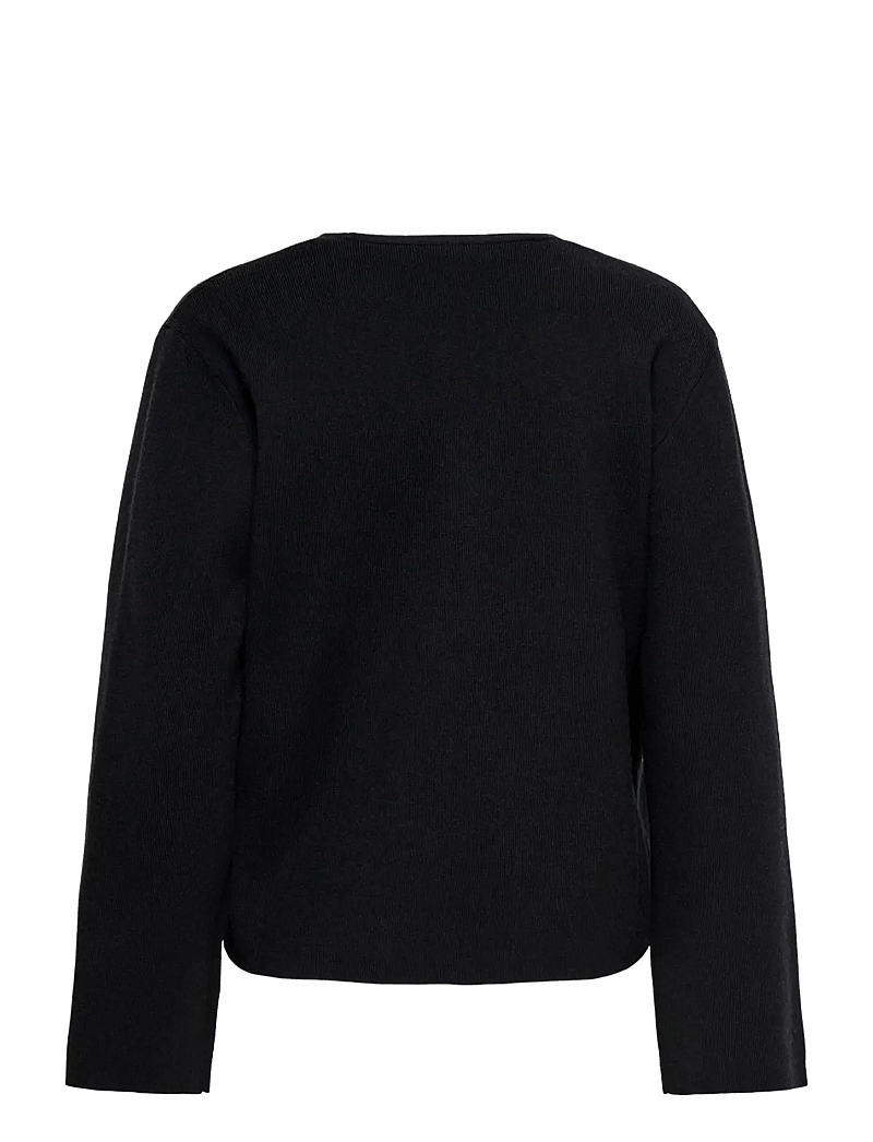 ONLY - ONLJING LS VNECK ONE BUTTON CARDI EX KNT - cardigans - black - 2