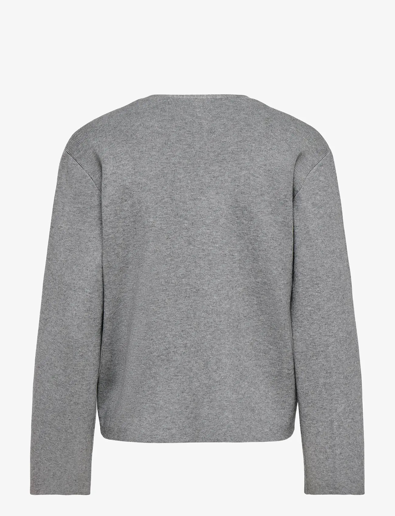 ONLY - ONLJING LS VNECK ONE BUTTON CARDI EX KNT - kardiganid - medium grey melange - 2