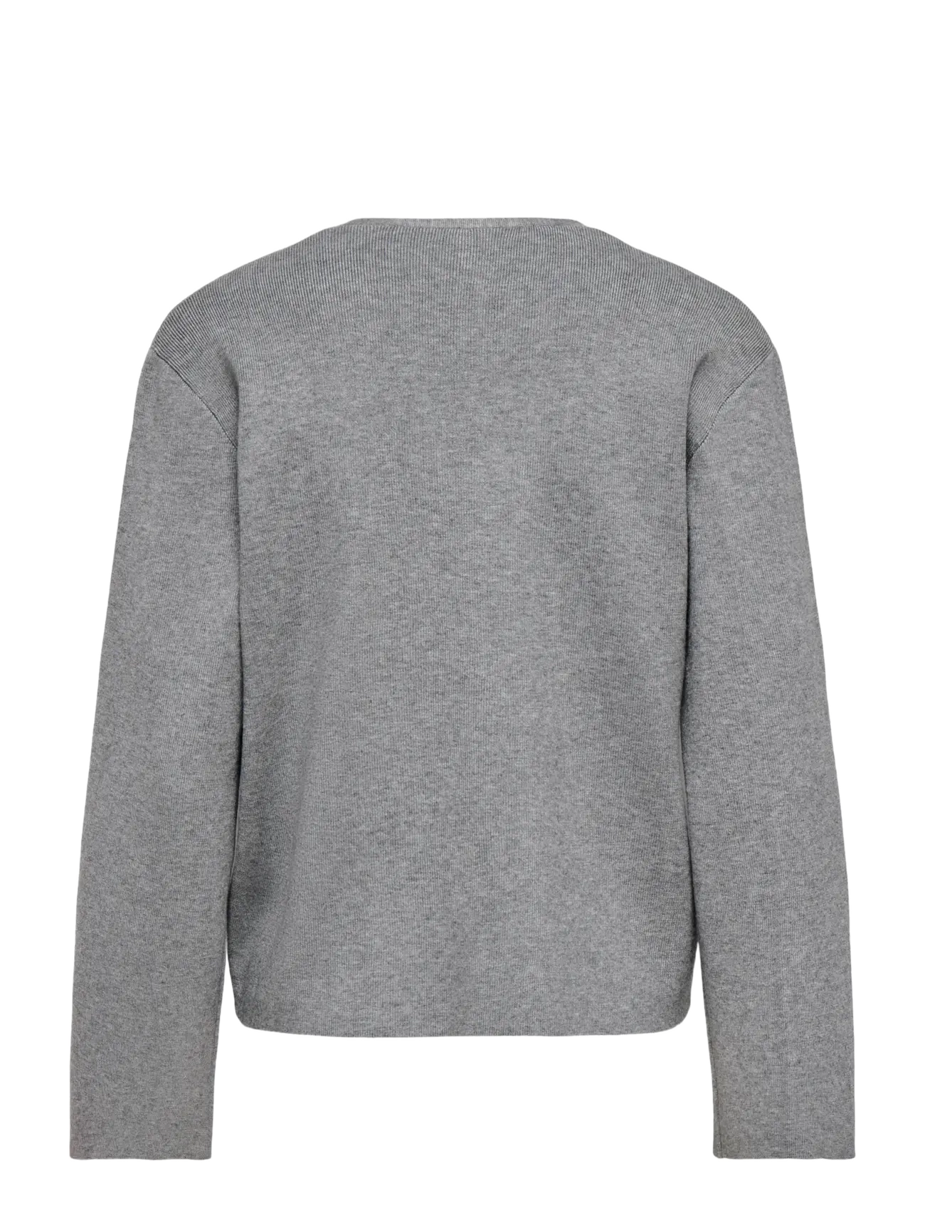 ONLY - ONLJING LS VNECK ONE BUTTON CARDI EX KNT - cardigans - medium grey melange - 2