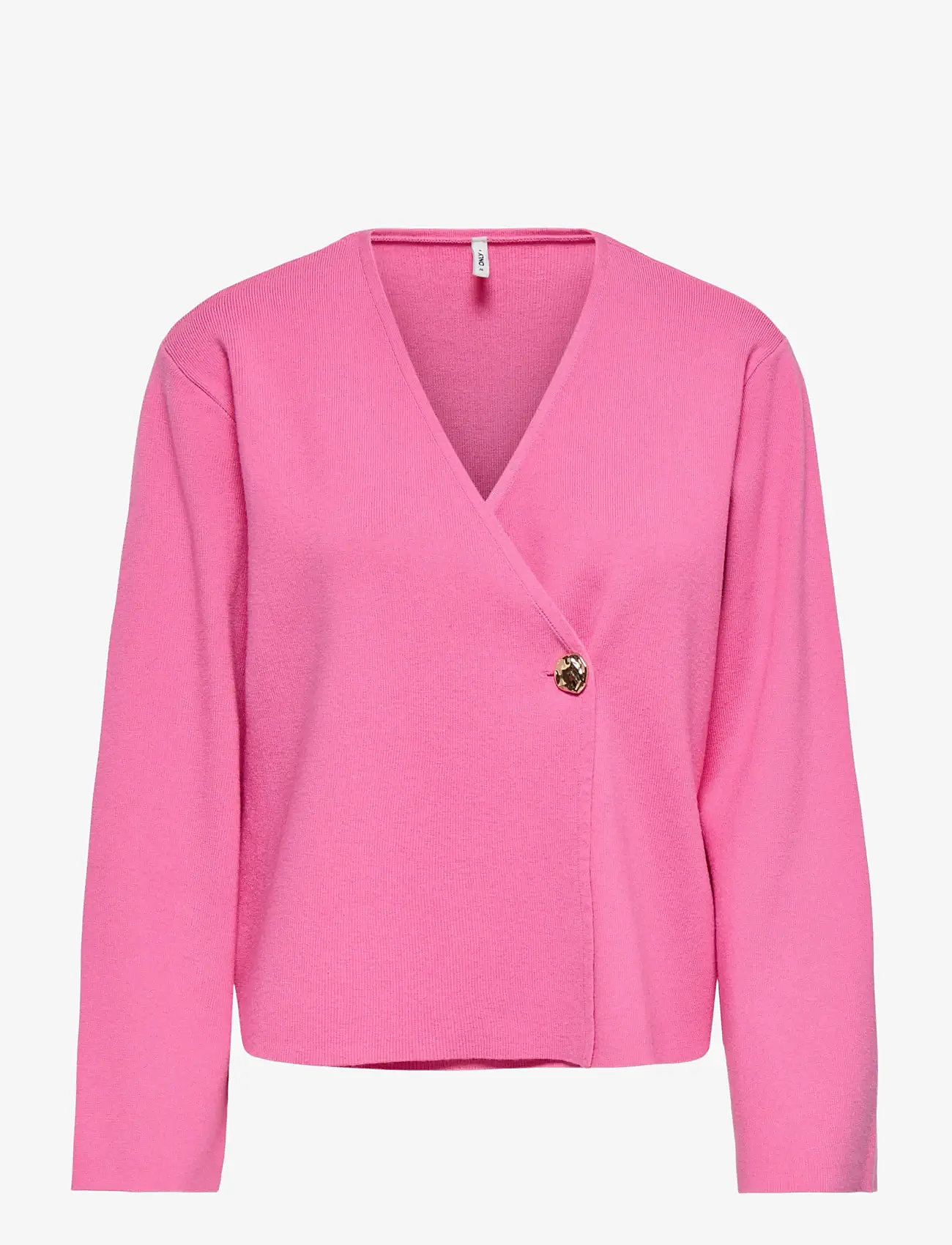 ONLY - ONLJING LS VNECK ONE BUTTON CARDI EX KNT - cardigans - wild orchid - 1