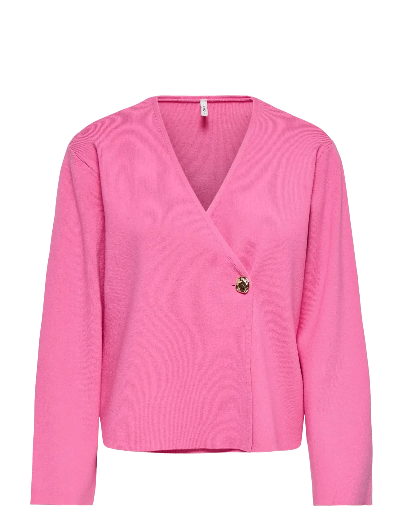 ONLY ONLJING LS VNECK ONE BUTTON CARDI EX KNT - ONLY - WILD ORCHID / pink/rose
