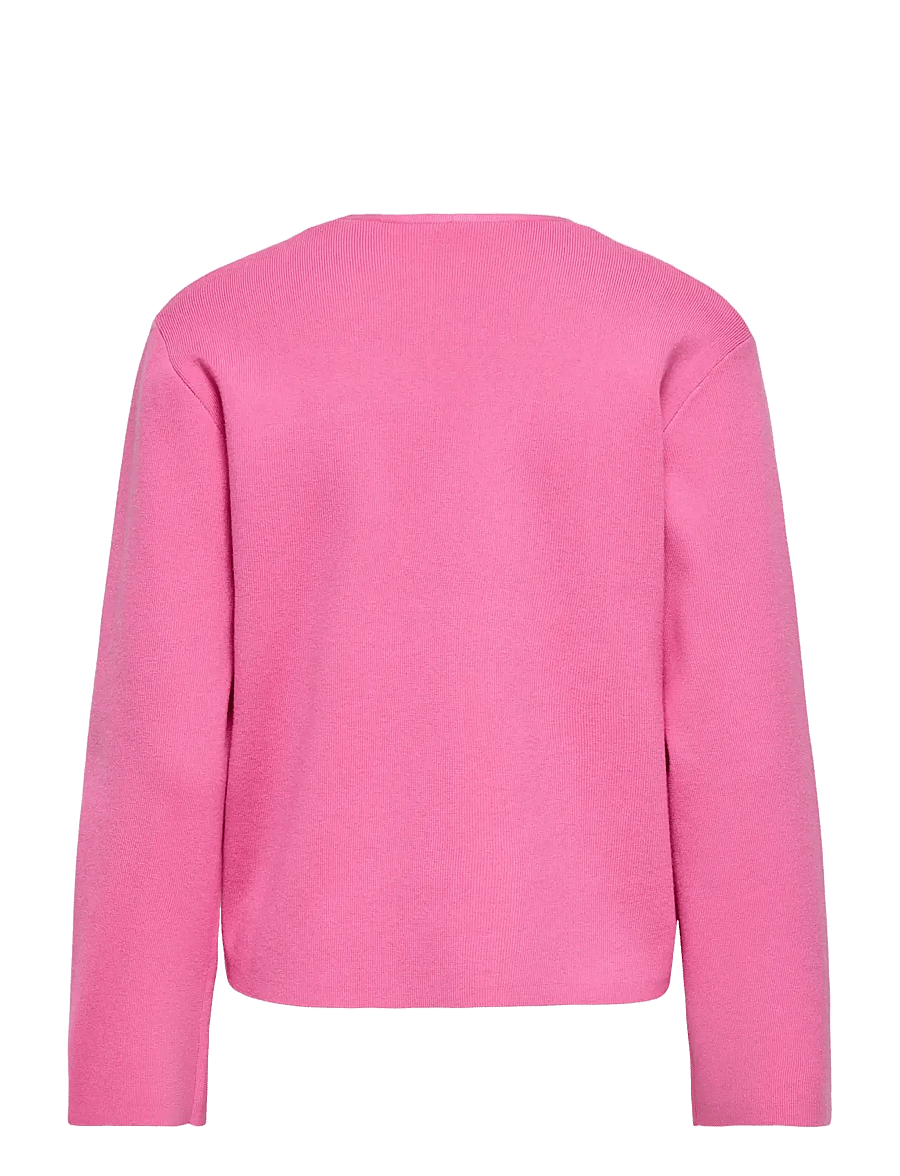 ONLY - ONLJING LS VNECK ONE BUTTON CARDI EX KNT - strickjacken - wild orchid - 2