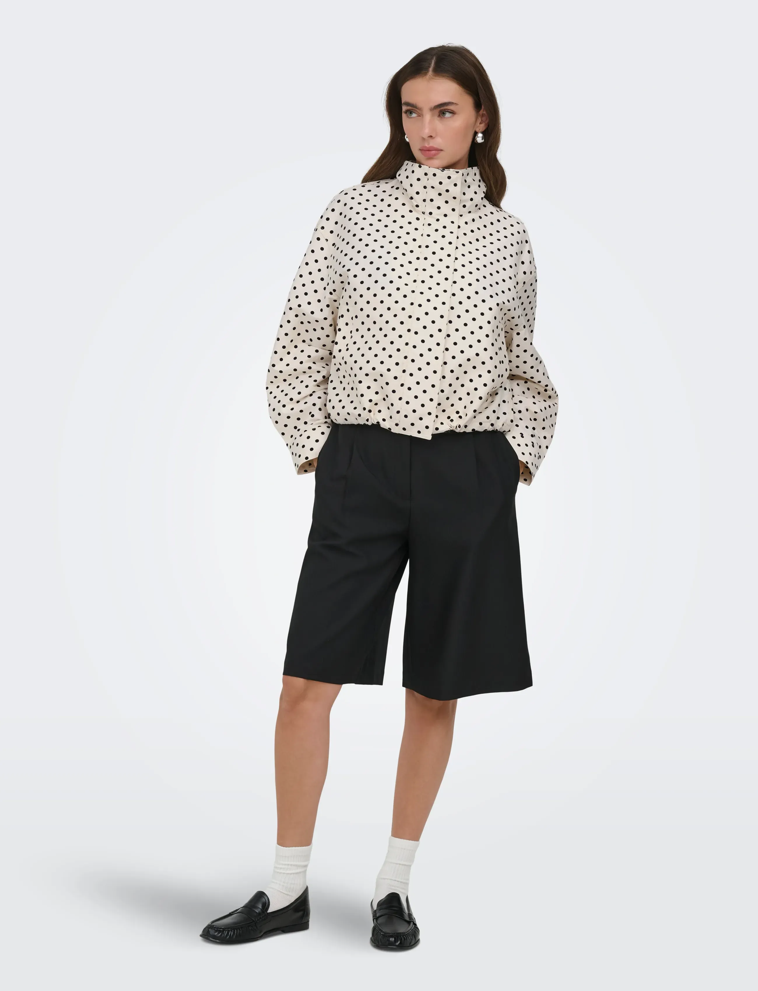 ONLY - ONLCASSANDRA DOT JACKET OTW - windjacken - cloud dancer - 4