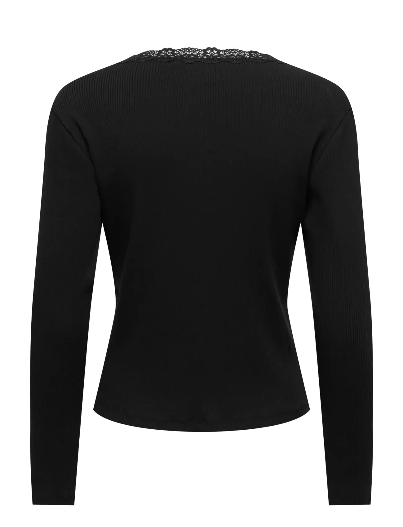 ONLY - ONLSARA SHARAI L/S V-NECK TOP JRS NOOS - langärmlige tops - black - 2