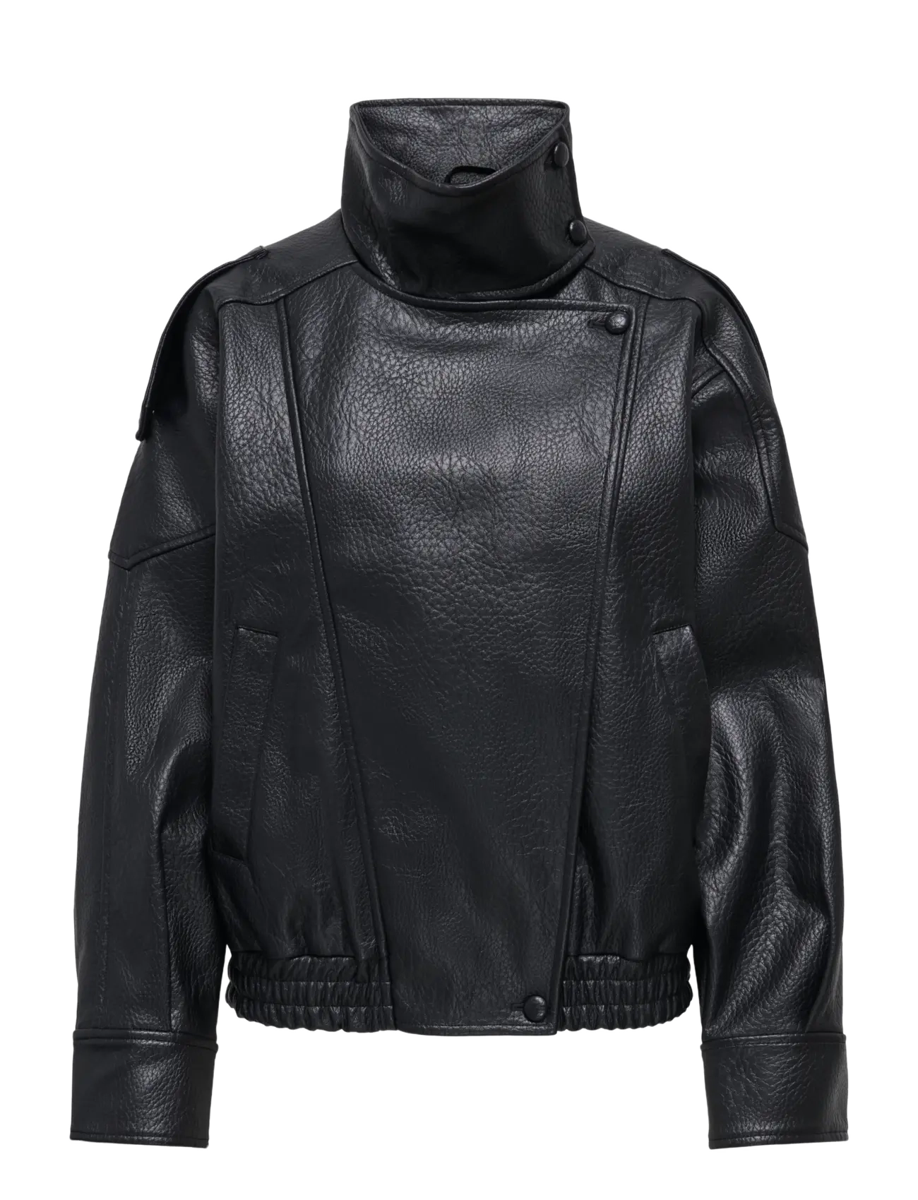 ONLY - ONLVANI L/S FAUX LEATHER JACKET PNT - lederjacken - black - 1