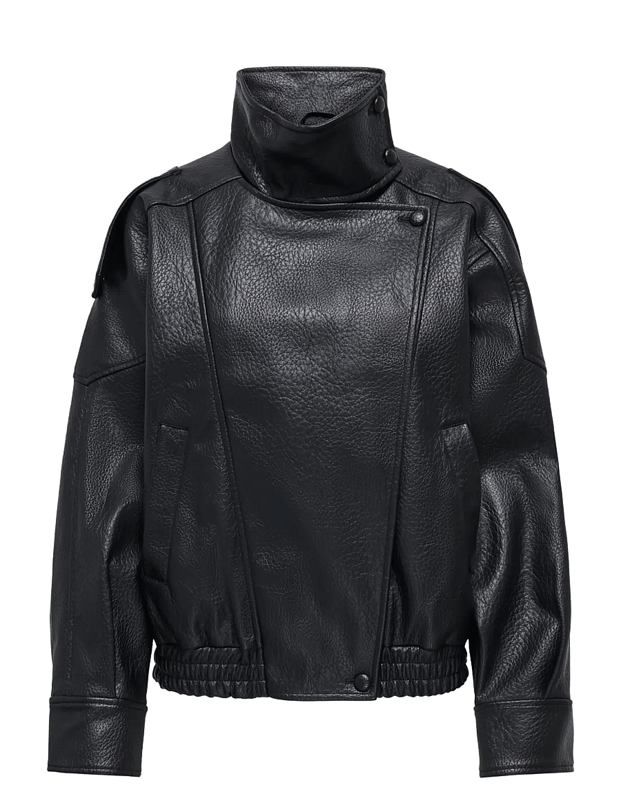 ONLY - ONLVANI L/S FAUX LEATHER JACKET PNT - lederjacken - black - 1