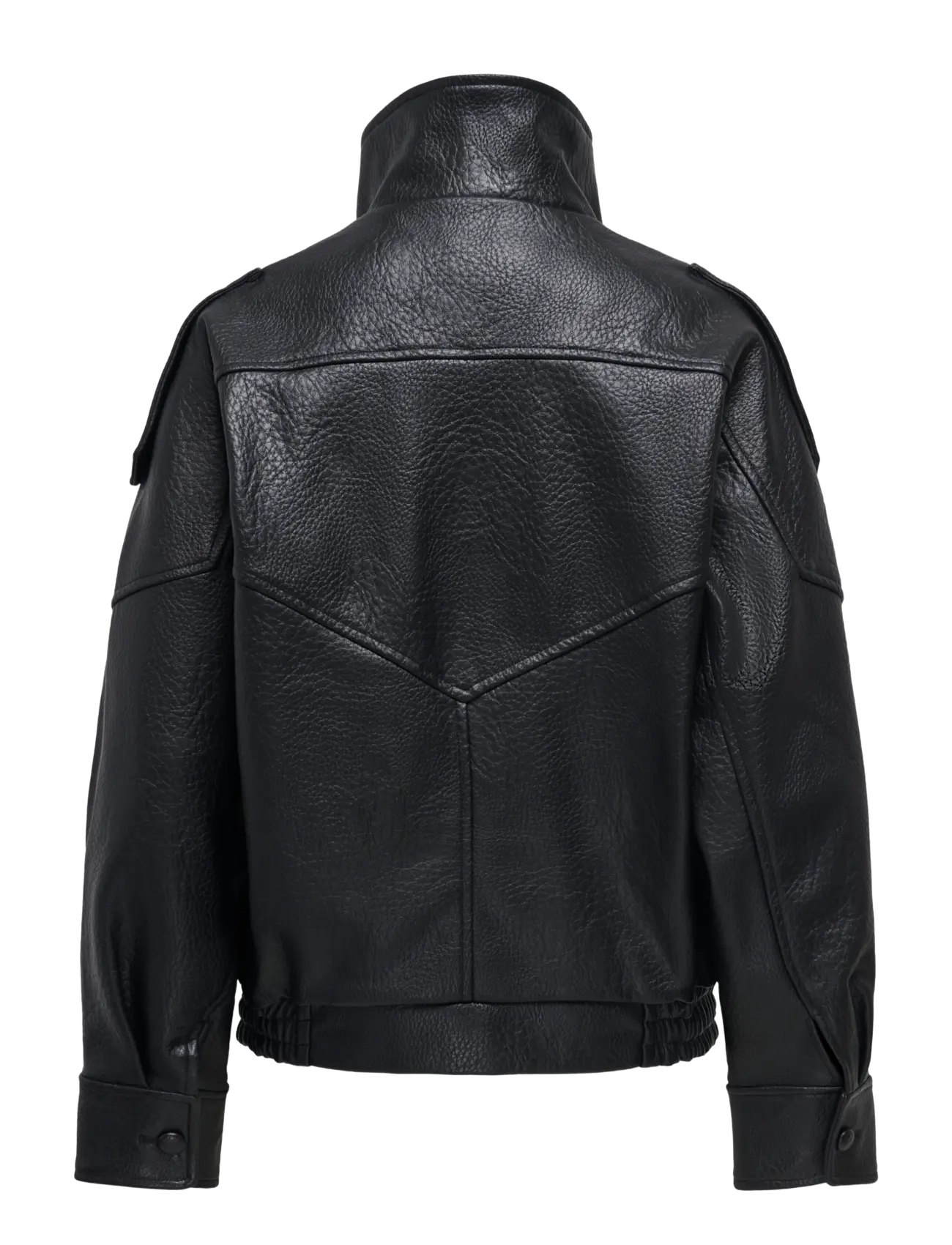 ONLY - ONLVANI L/S FAUX LEATHER JACKET PNT - lederjacken - black - 2