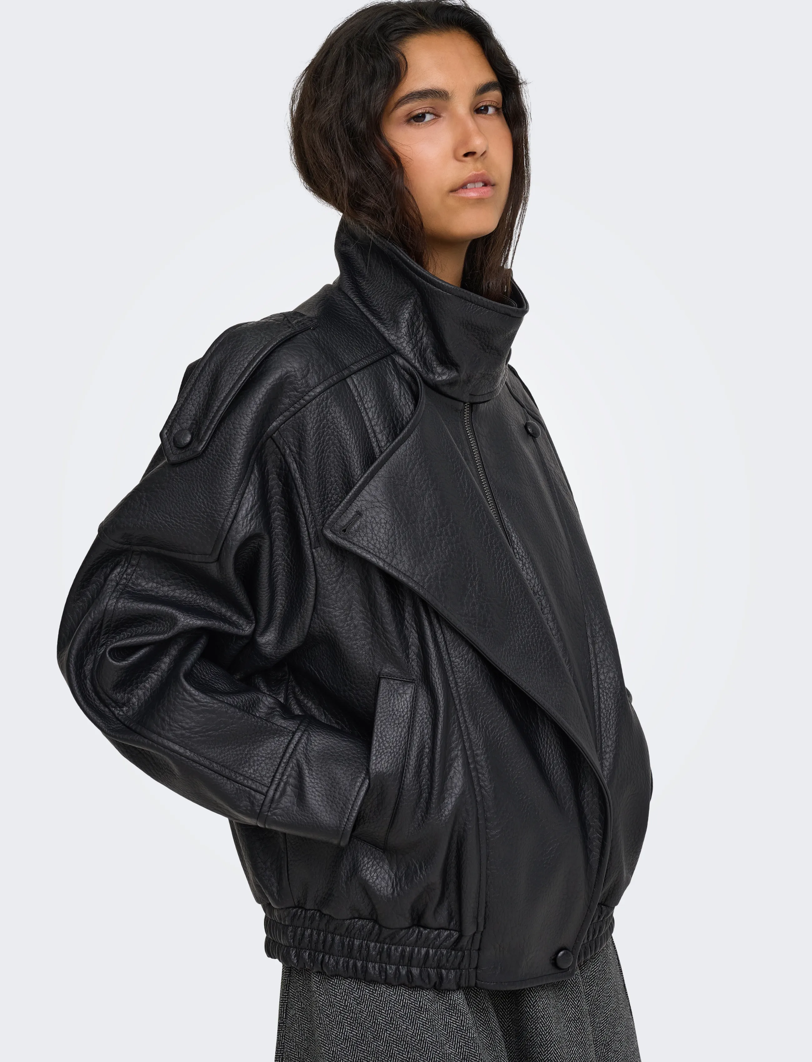 ONLY Onlvani L/S Faux Leather Jacket Pnt skinnjackor dam – bild 5