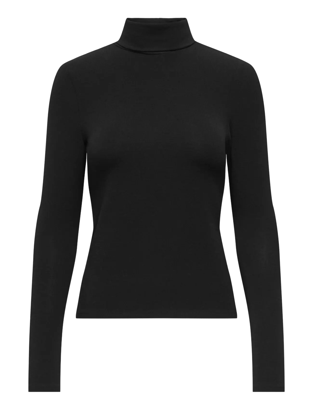 ONLY ONLGLAMOUR L/S ROLL-NECK TOP JRS NOOS - Clothing - BLACK / black