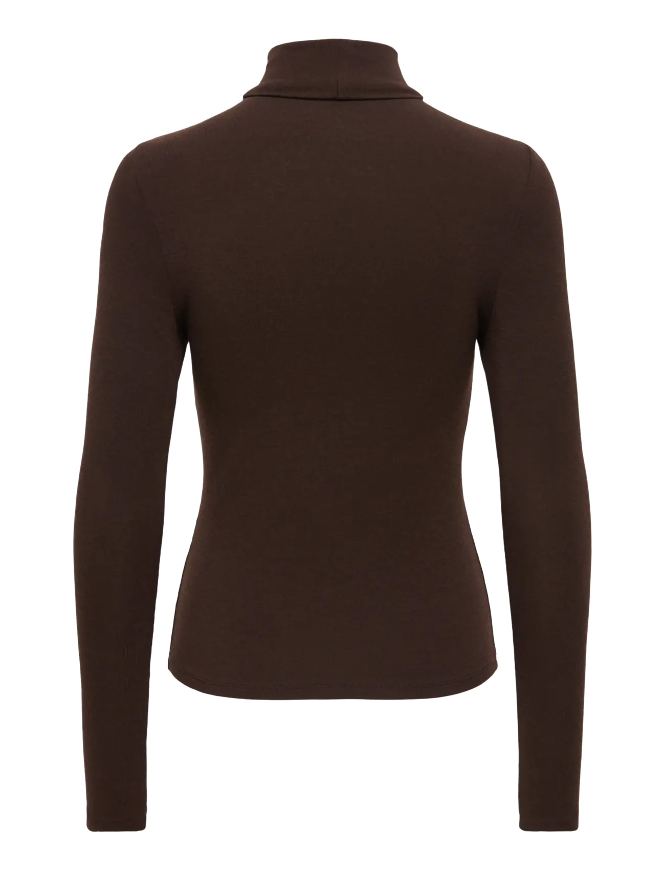 ONLY - ONLGLAMOUR L/S ROLL-NECK TOP JRS NOOS - black coffee - 2