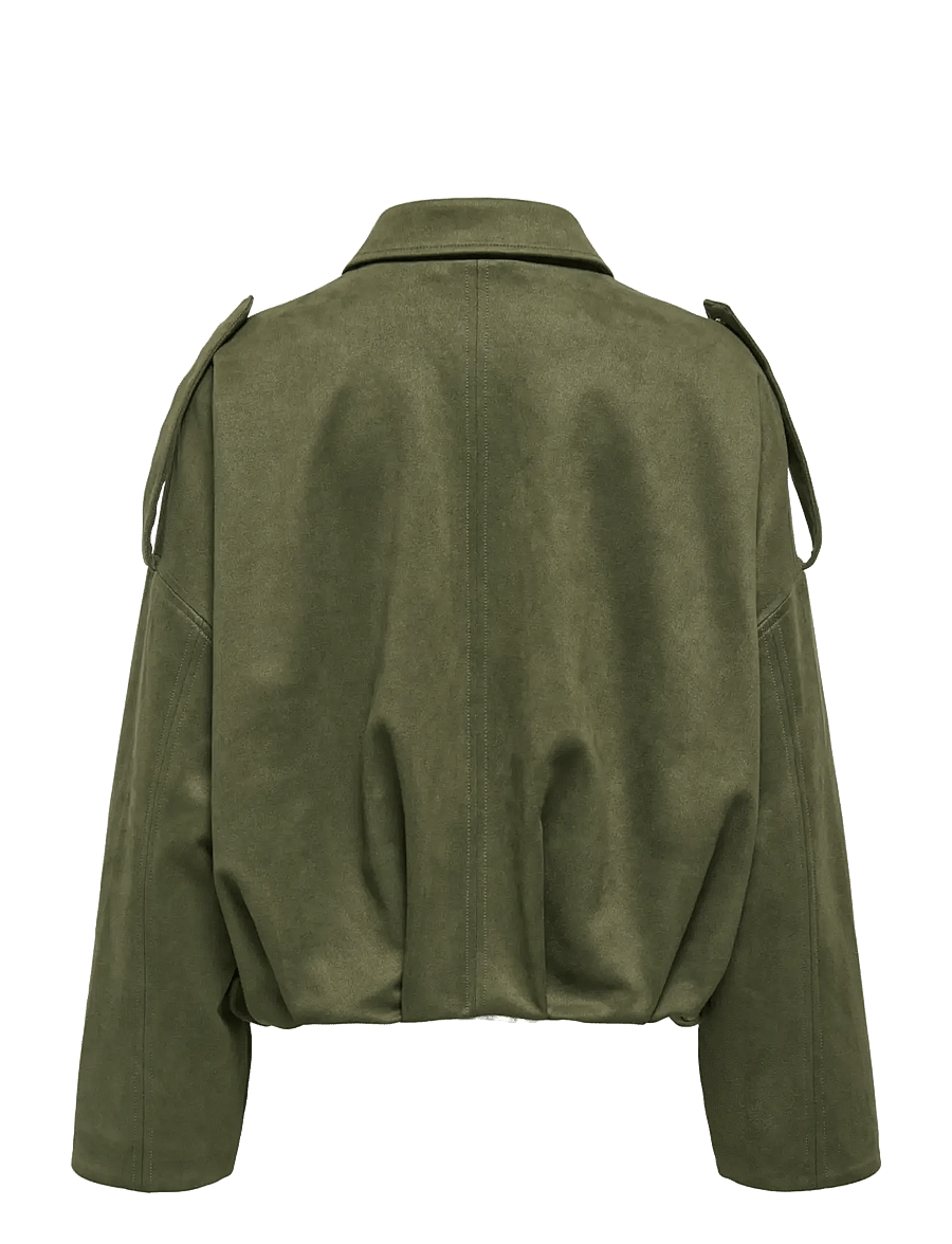 ONLY - ONLMOON-STINA FAUX SUEDE BOMBER PNT NOOS - grape leaf - 2