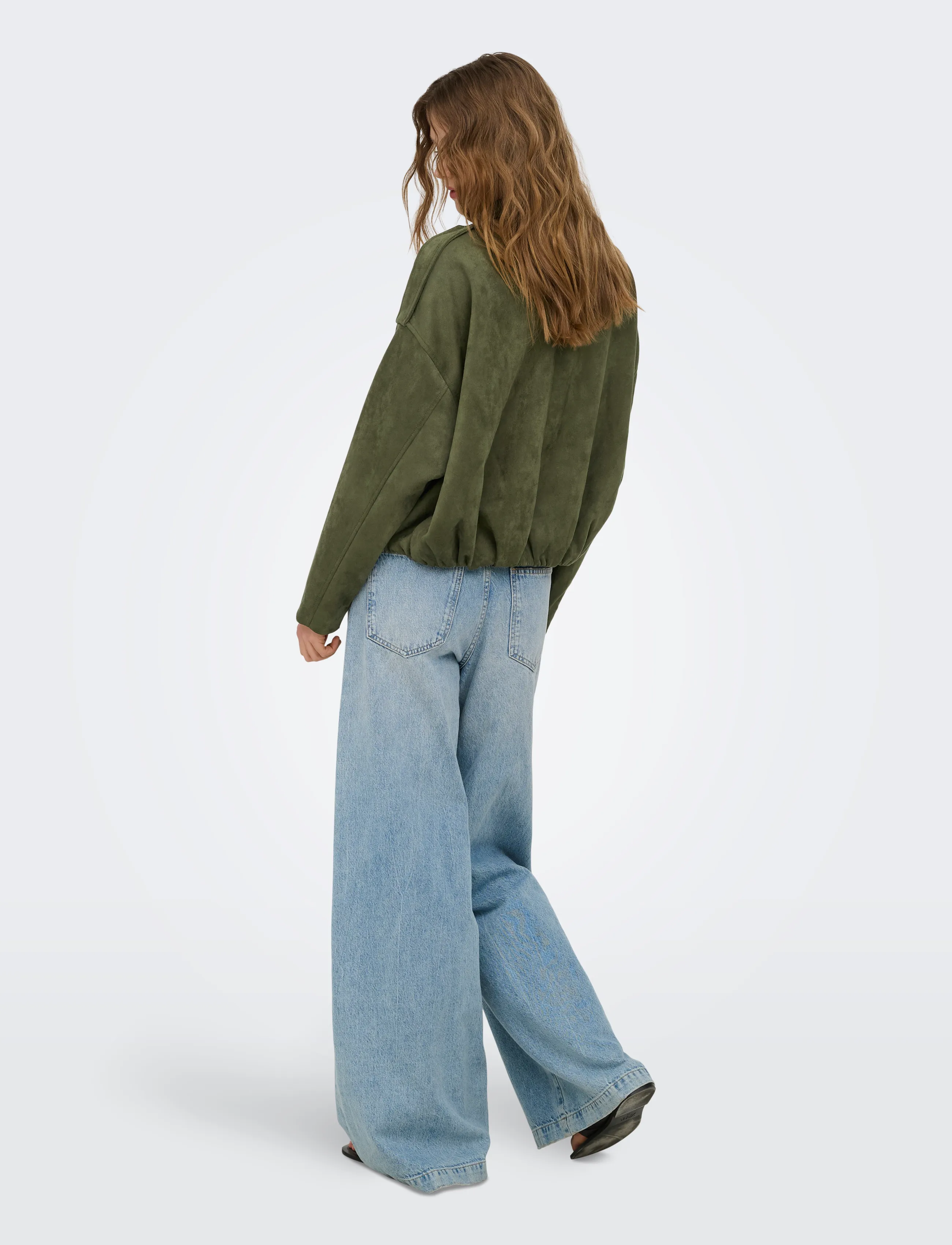 ONLY - ONLMOON-STINA FAUX SUEDE BOMBER PNT NOOS - grape leaf - 3