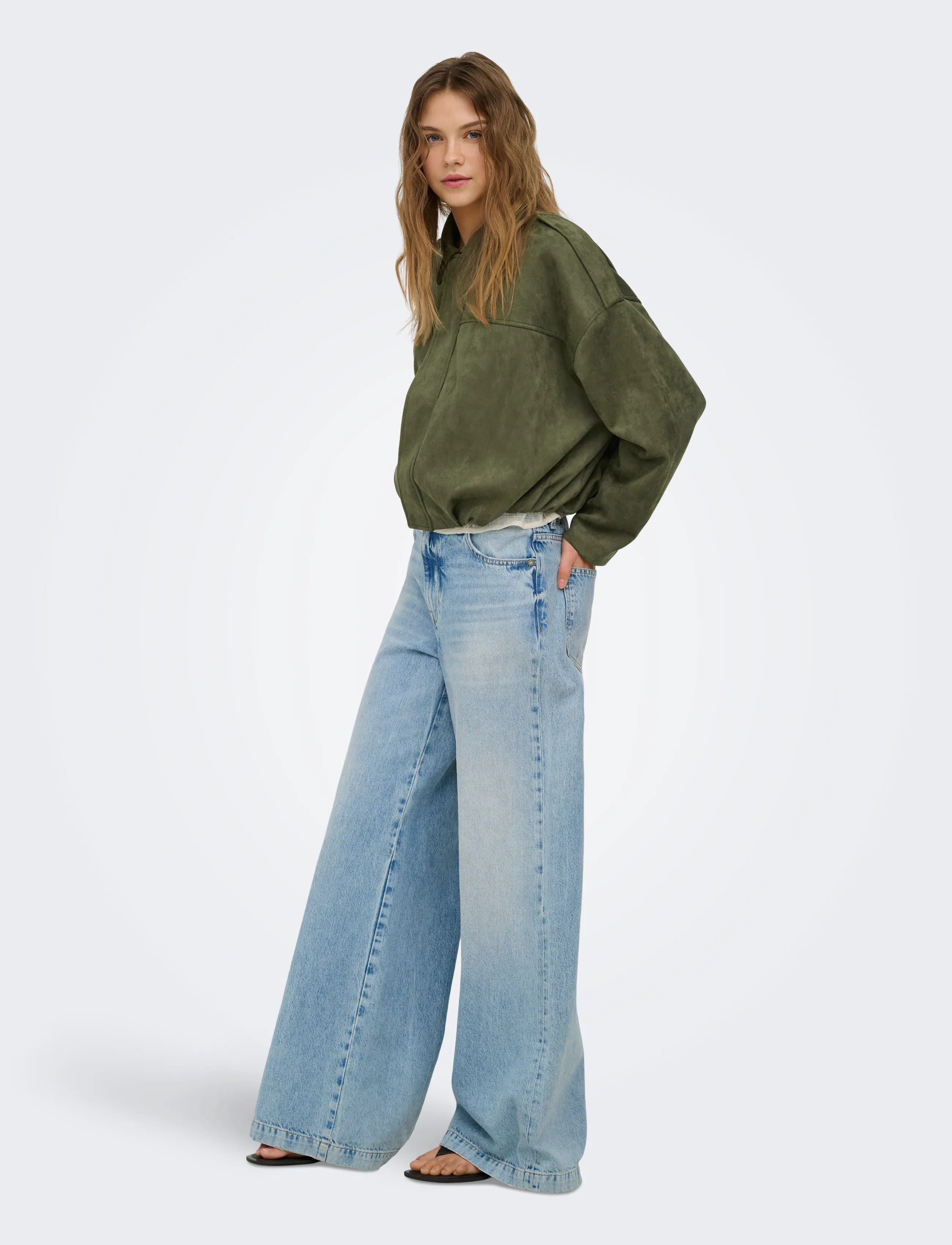 ONLY - ONLMOON-STINA FAUX SUEDE BOMBER PNT NOOS - grape leaf - 4