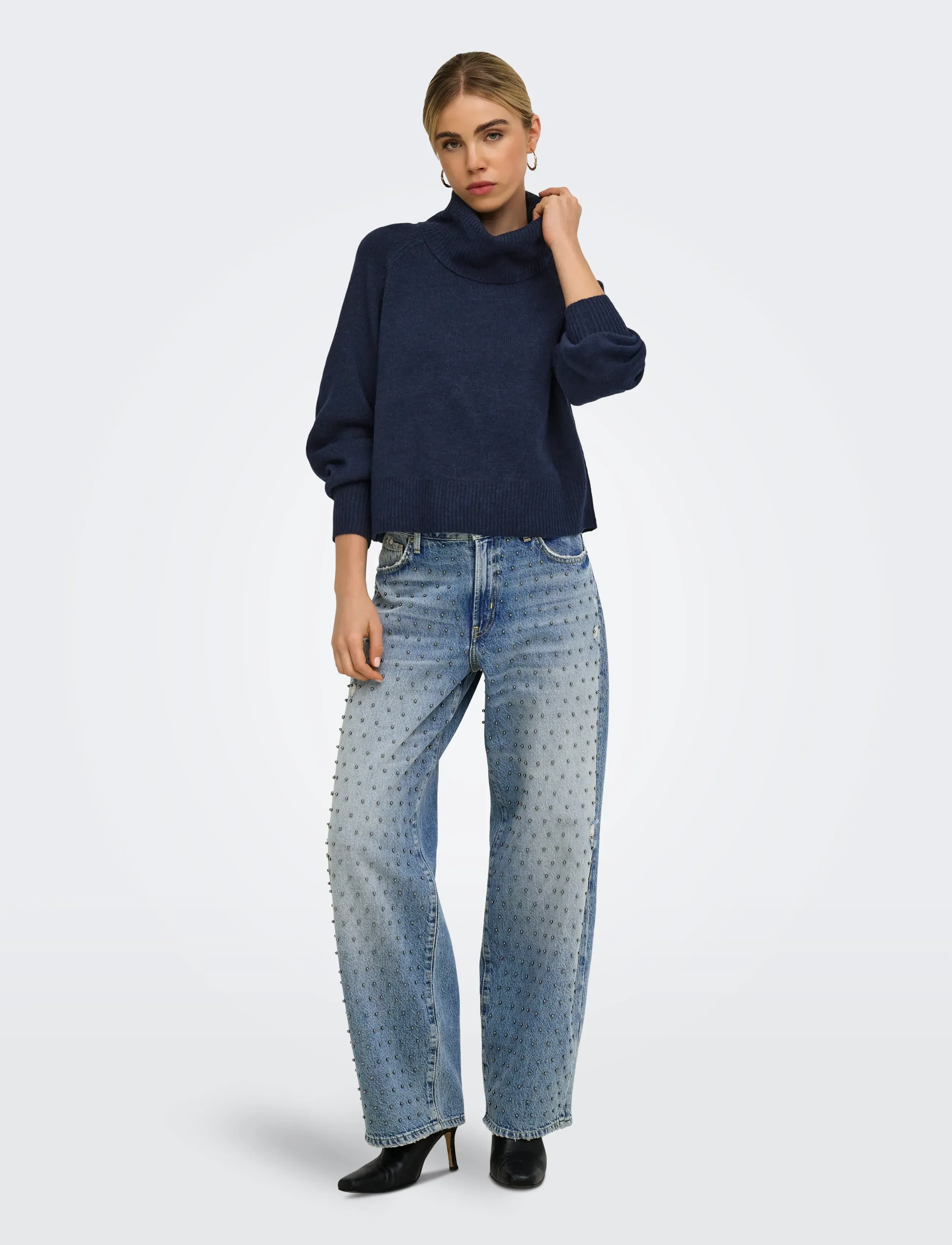 ONLY - ONLOLIVIA LS ROLL NECK CC KNT - night sky - 4