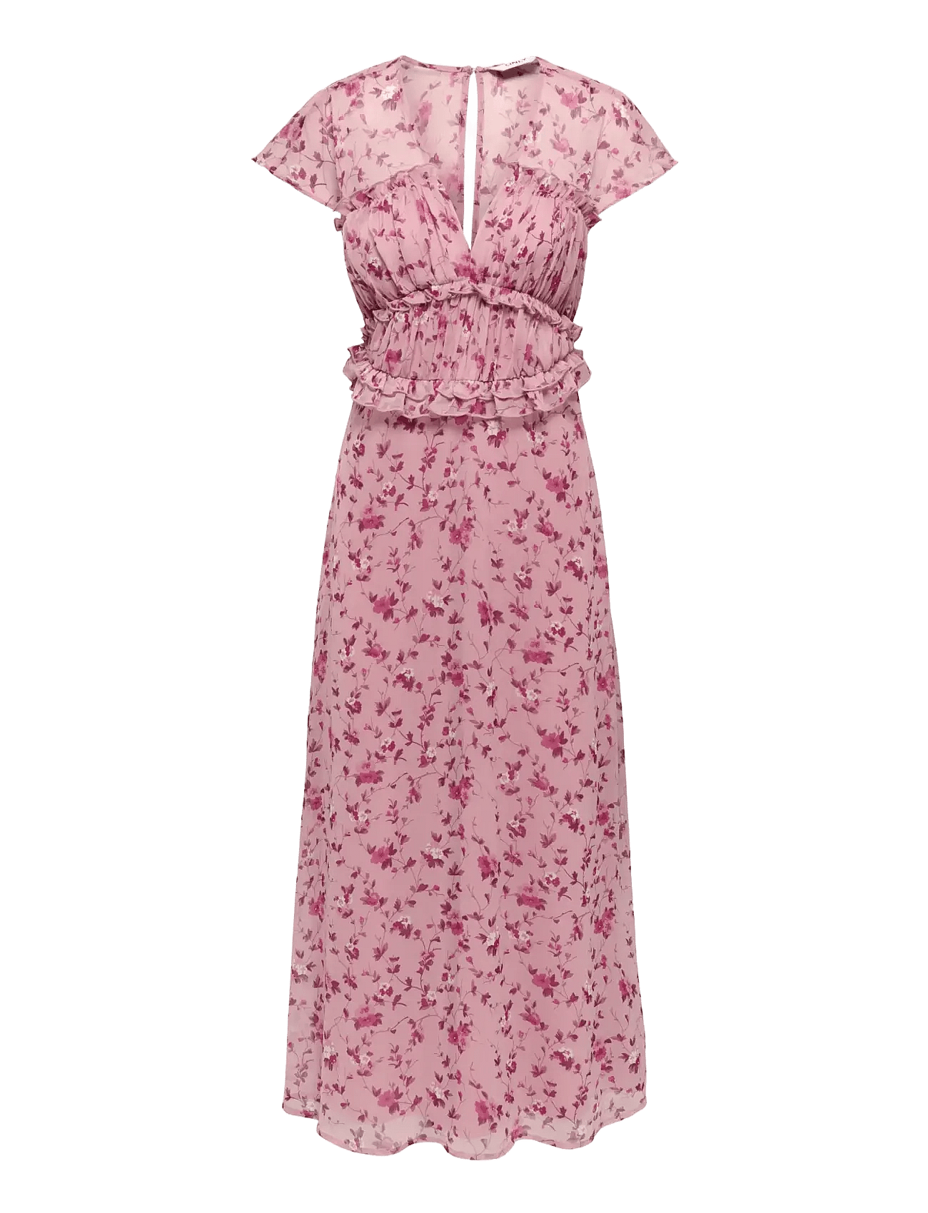 ONLY | Onlvalda S/S Long Frill Dress Wvn Ex | S