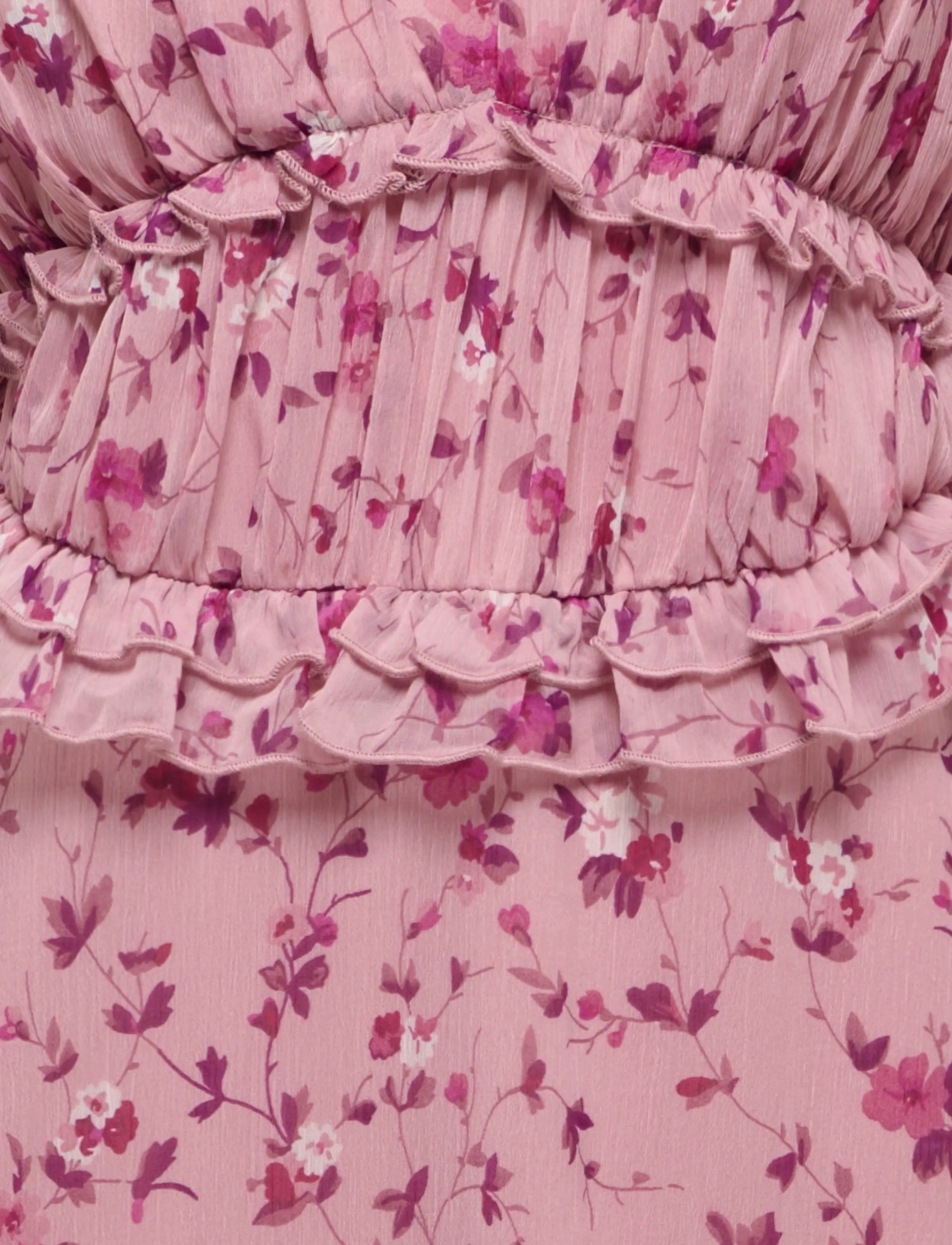 ONLY - ONLVALDA S/S LONG FRILL DRESS WVN EX - sommerkjoler - elderberry - 2