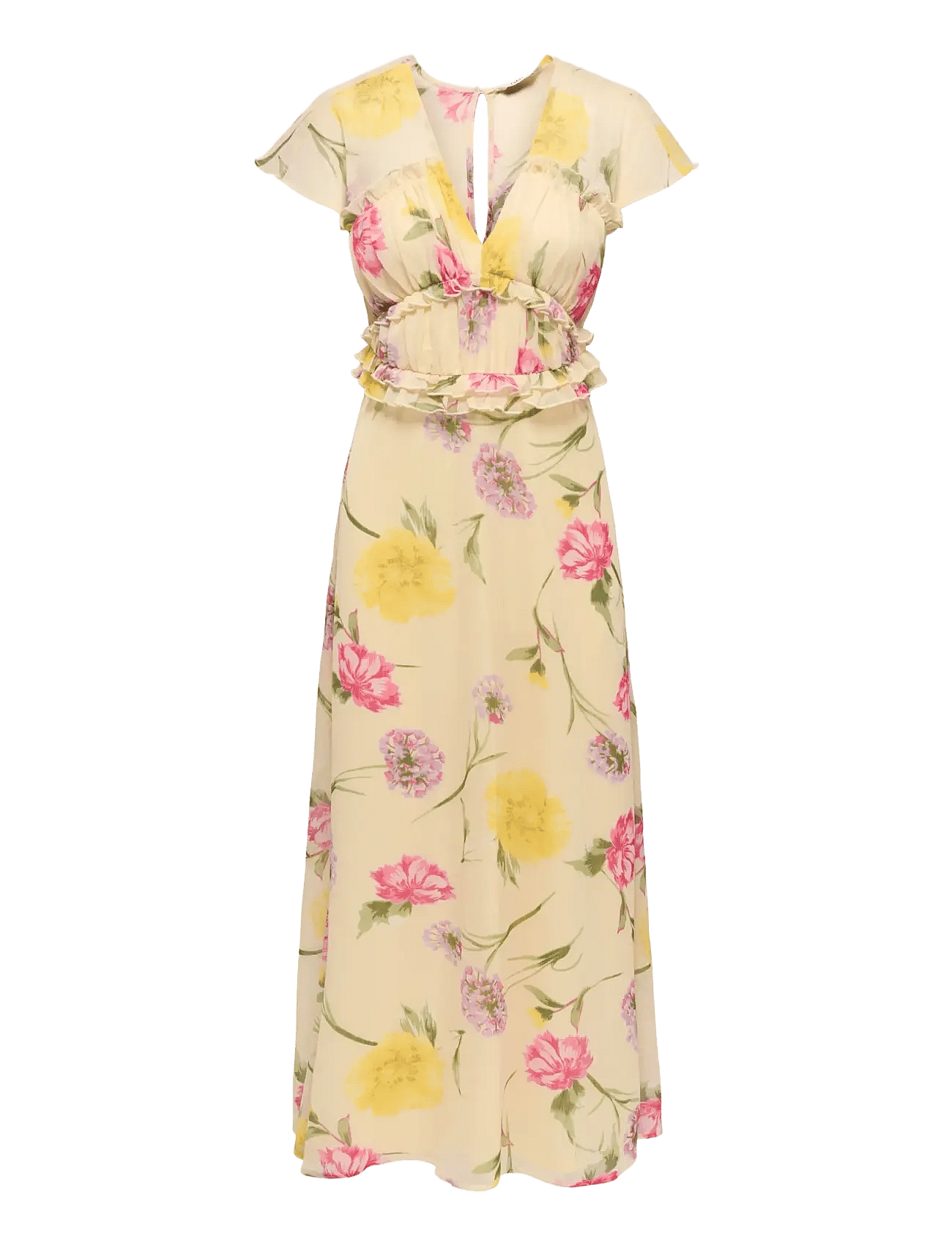 ONLY | Onlvalda S/S Long Frill Dress Wvn Ex | S