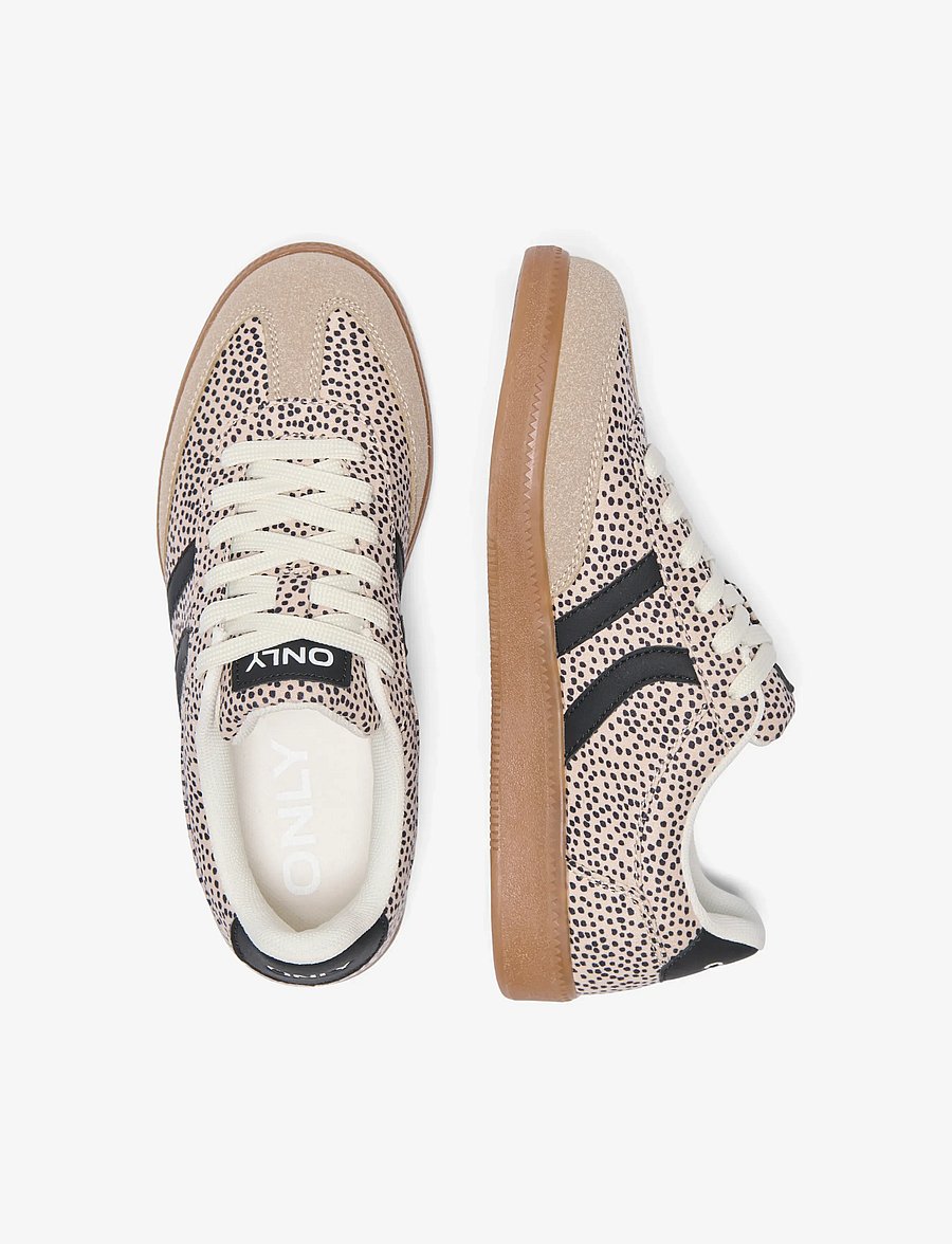 ONLY - ONLLYDIE PU LEO SNEAKER - låga sneakers - oxford tan - 0