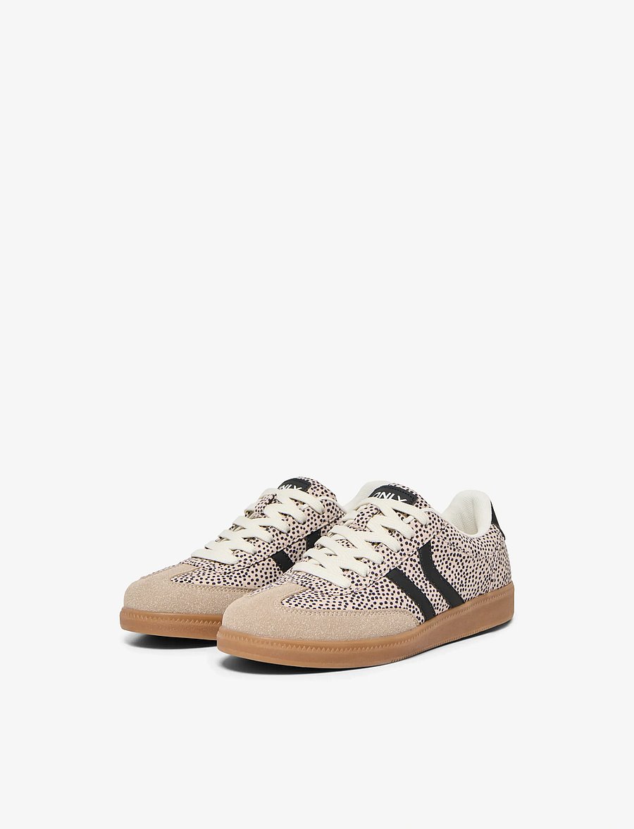 ONLY - ONLLYDIE PU LEO SNEAKER - låga sneakers - oxford tan - 3