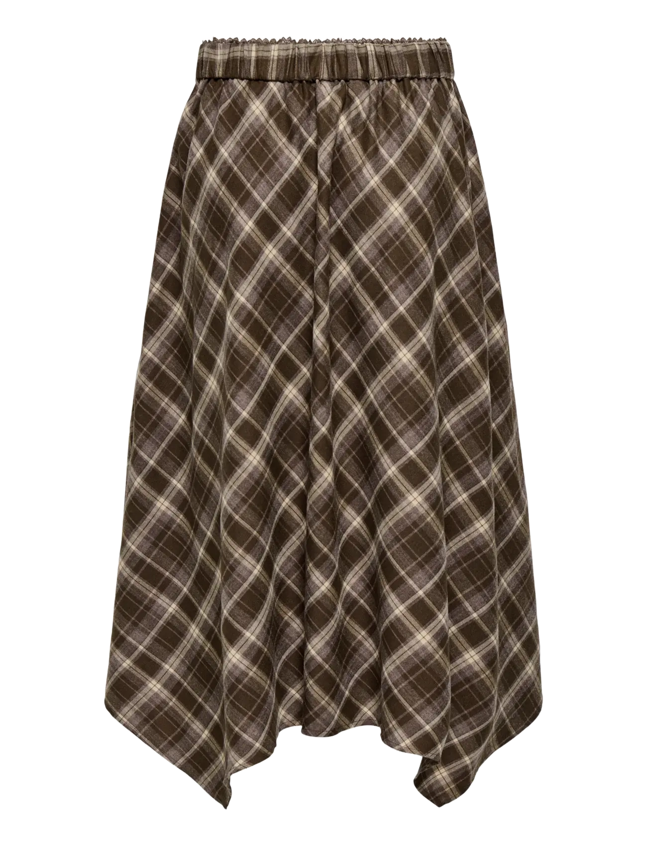 ONLY - ONLGUKA LONG ASSY CHECK SKIRT WVN - maxikjolar - slate black - 1