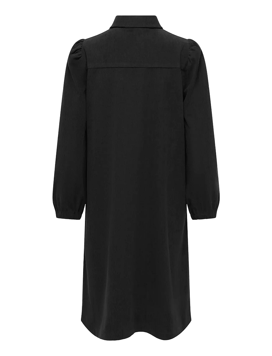 ONLY - ONLLIAS L/S CORD DRESS PNT BF - shirt dresses - black - 2