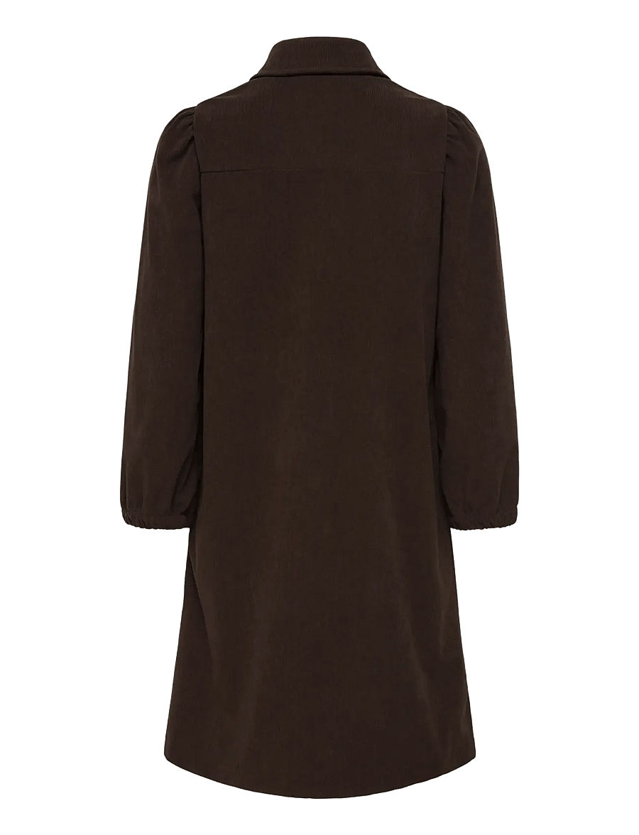 ONLY - ONLLIAS L/S CORD DRESS PNT BF - chocolate torte - 2