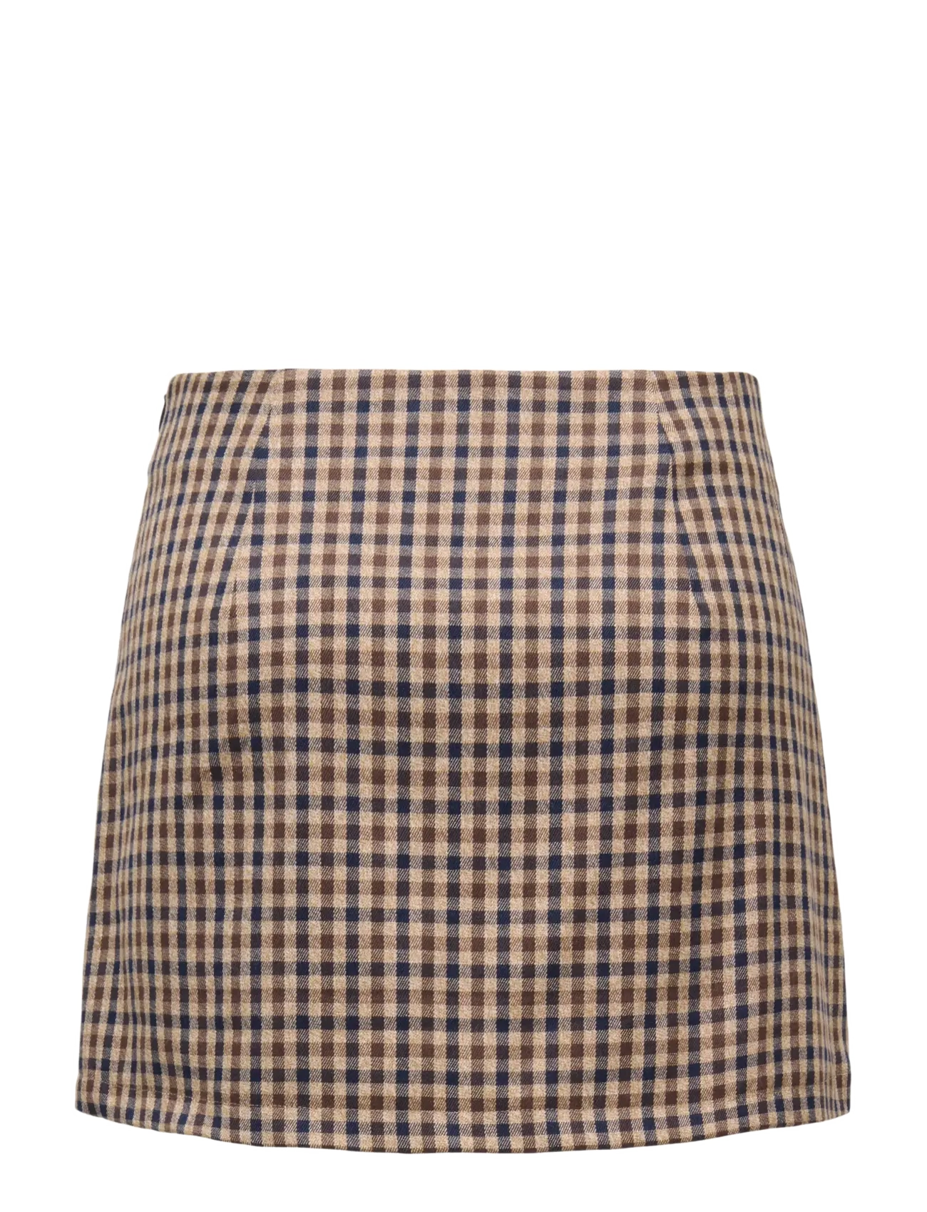 ONLY - ONLVIOLETTA HW CHECK SLIT SKIRT TLR - tobacco brown - 1