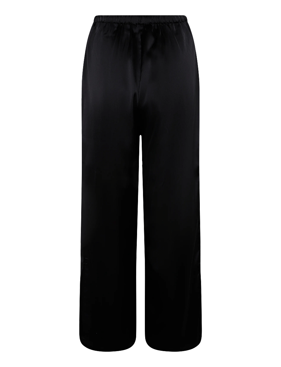 ONLY - ONLNEMA INDONA PULL UP PANT WVN - sirged püksid - black - 1