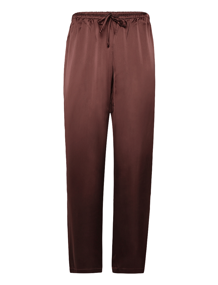 ONLY - ONLNEMA INDONA PULL UP PANT WVN - raka byxor - chocolate torte - 0