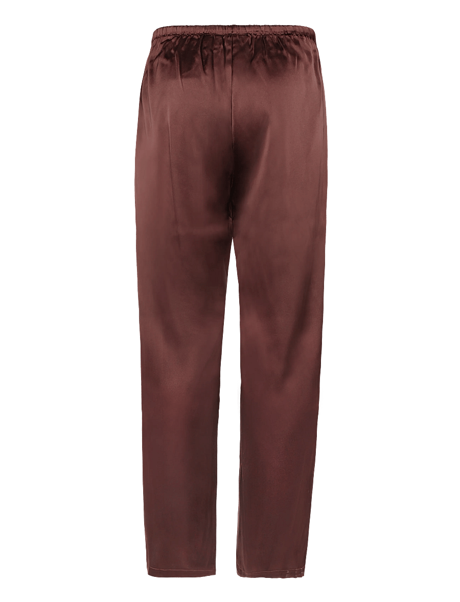 ONLY - ONLNEMA INDONA PULL UP PANT WVN - raka byxor - chocolate torte - 1