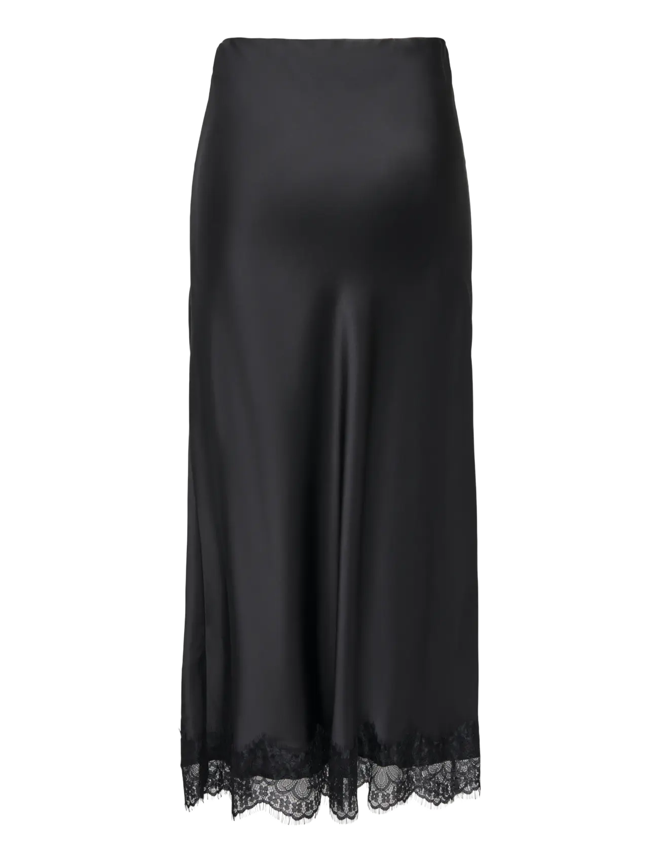 ONLY - ONLMENUS LONG LACE SKIRT WVN - midi-röcke - black - 2