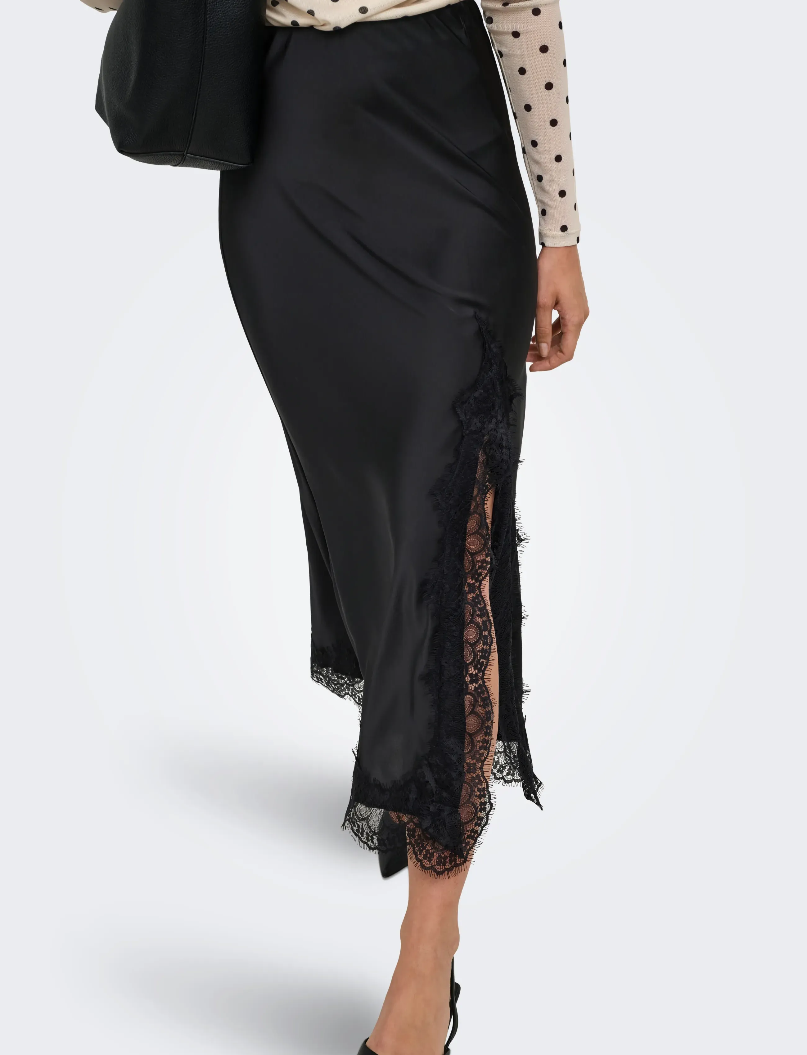 ONLY Onlmenus Long Lace Skirt Wvn kjolar dam – bild 6