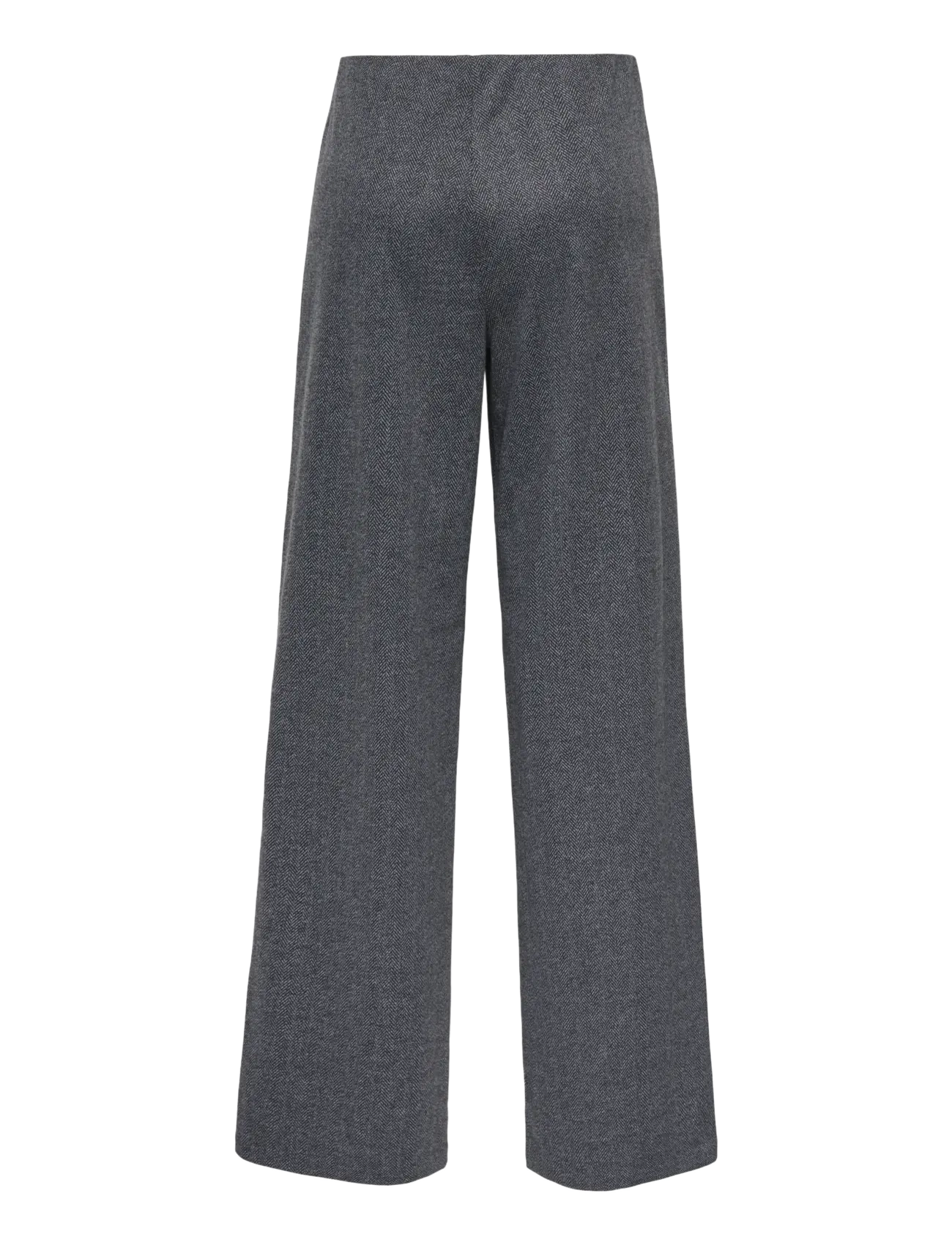 ONLY - ONLBREMEN MW HERRINGBONE WIDE PANT PNT - dark grey melange - 2