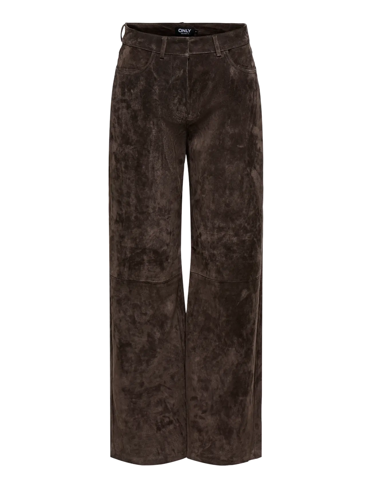 ONLY ONLISLA REAL SUEDE PANT OTW - ONLY - COFFEE BEAN / brown