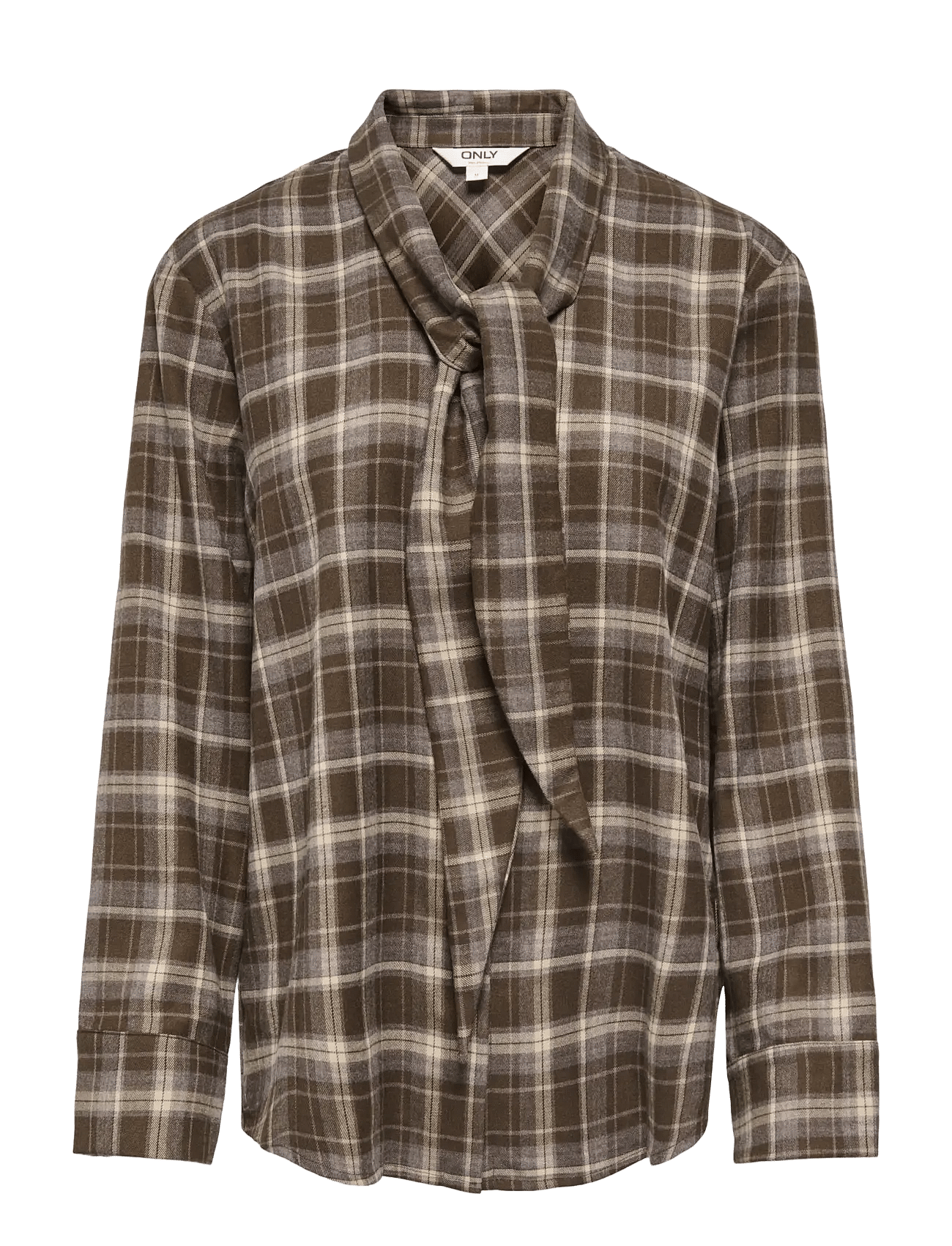 ONLY | Onlguka L/S Tie Assy Check Shirt Wvn | M