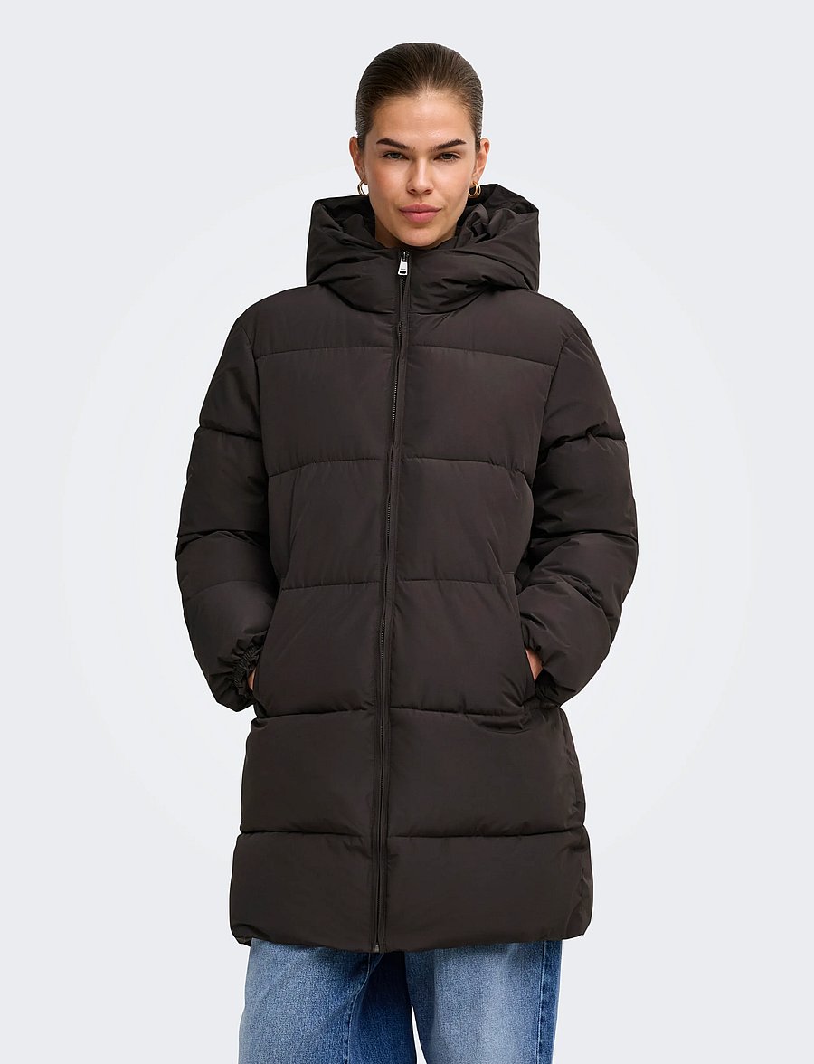 ONLY - ONLJUTA PUFFER COAT OTW NOOS - winter jackets - chocolate torte - 0
