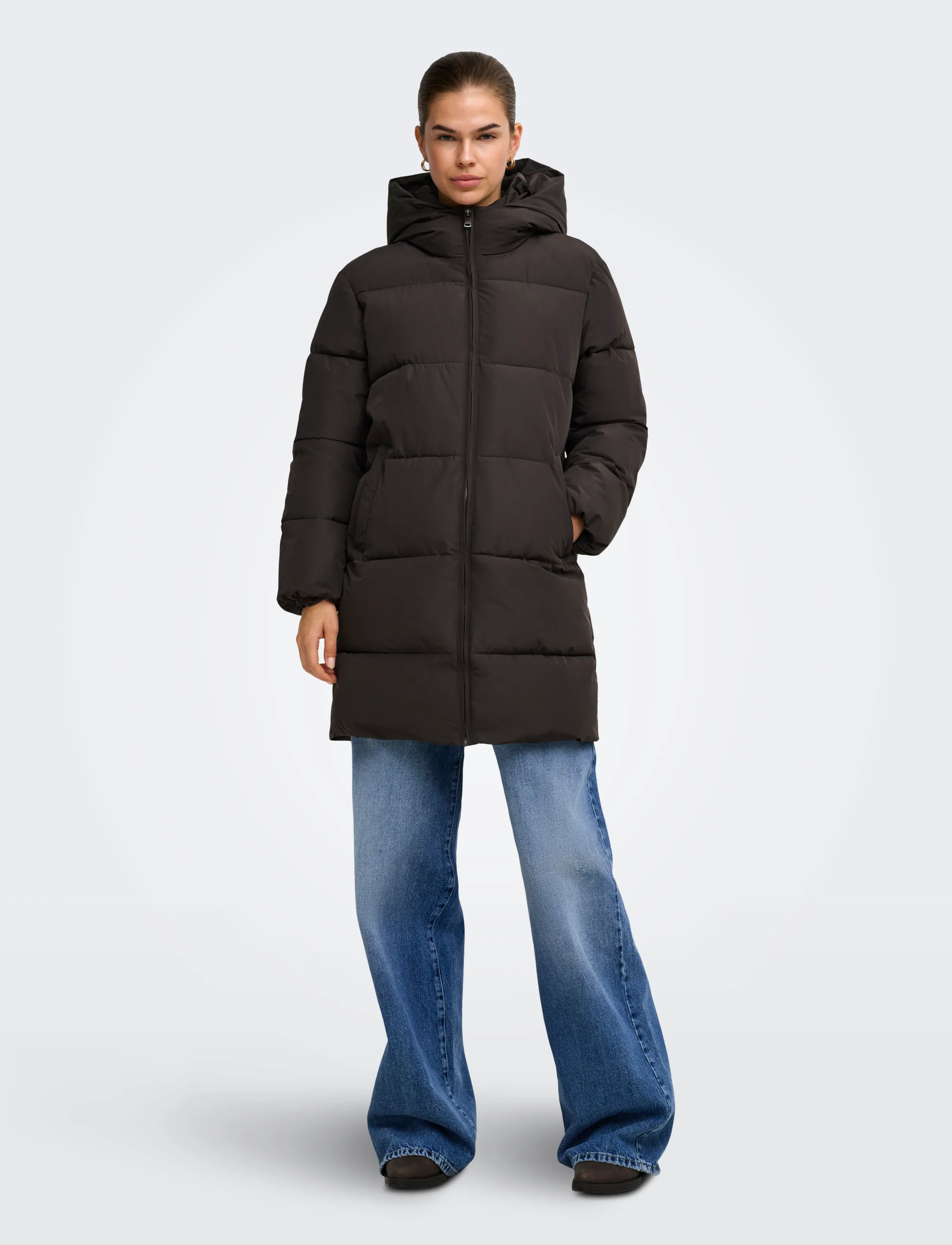 ONLY - ONLJUTA PUFFER COAT OTW NOOS - winter jackets - chocolate torte - 4
