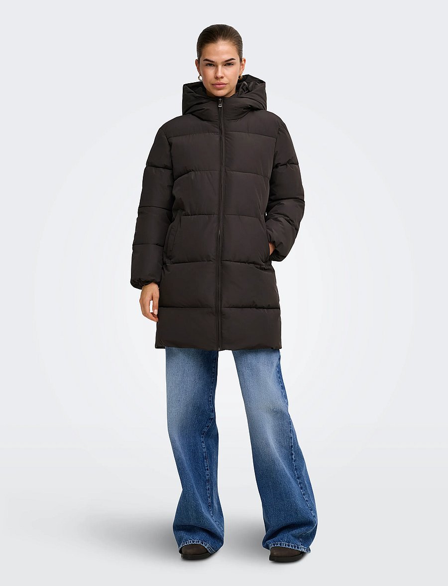 ONLY - ONLJUTA PUFFER COAT OTW NOOS - winter jackets - chocolate torte - 4