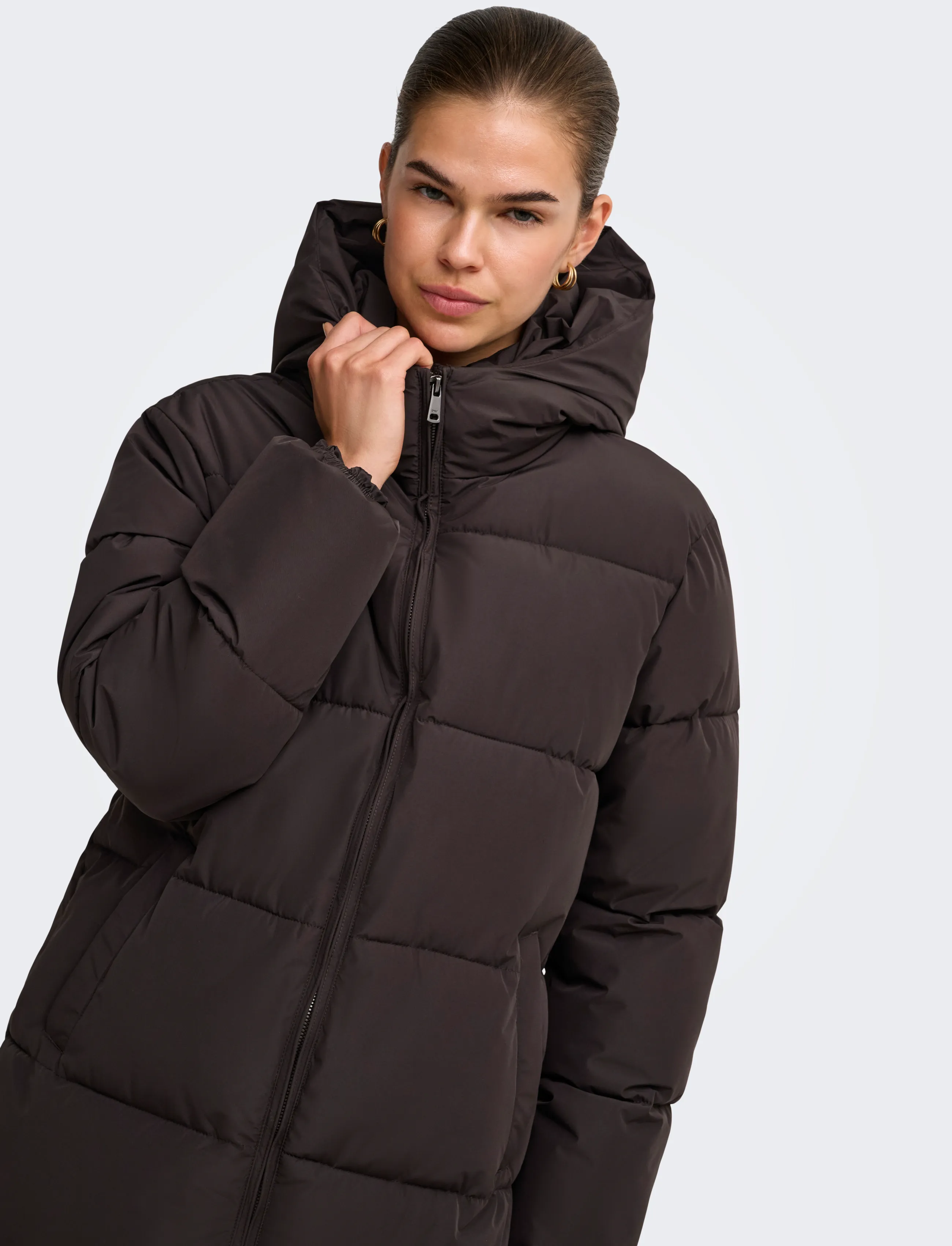 ONLY - ONLJUTA PUFFER COAT OTW NOOS - winter jackets - chocolate torte - 5