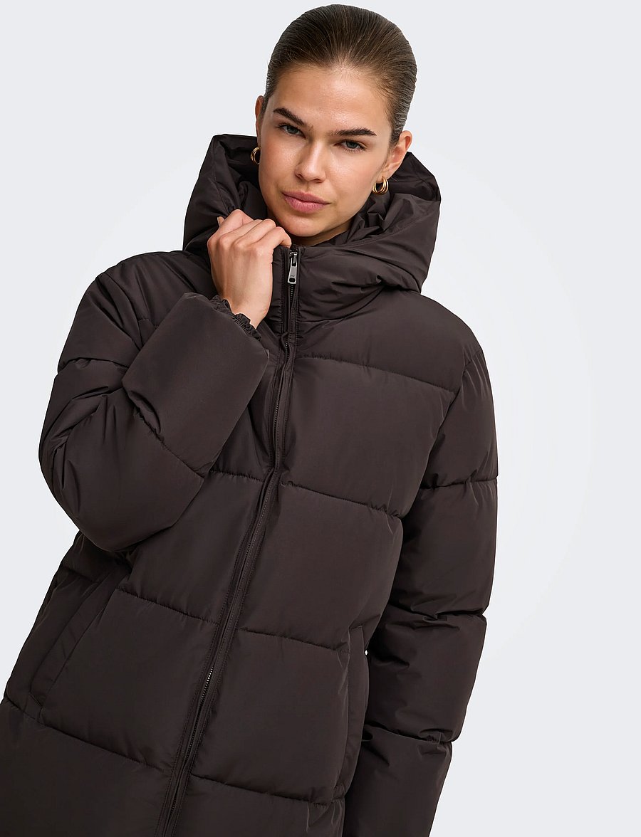 ONLY - ONLJUTA PUFFER COAT OTW NOOS - winter jackets - chocolate torte - 5