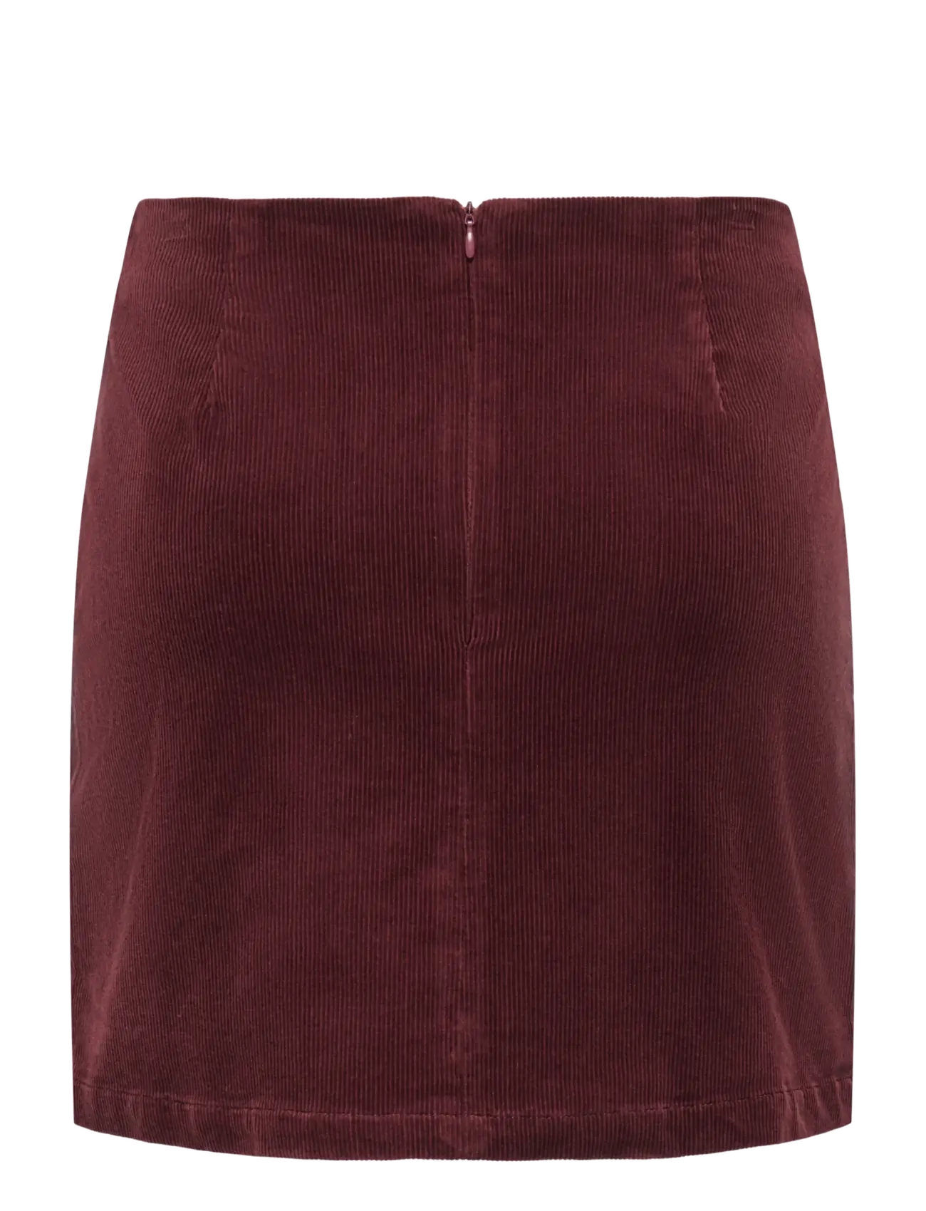 ONLY - ONLFLORA HW CORD SHORT SLIT SKIRT PNT - korta kjolar - rum raisin - 2